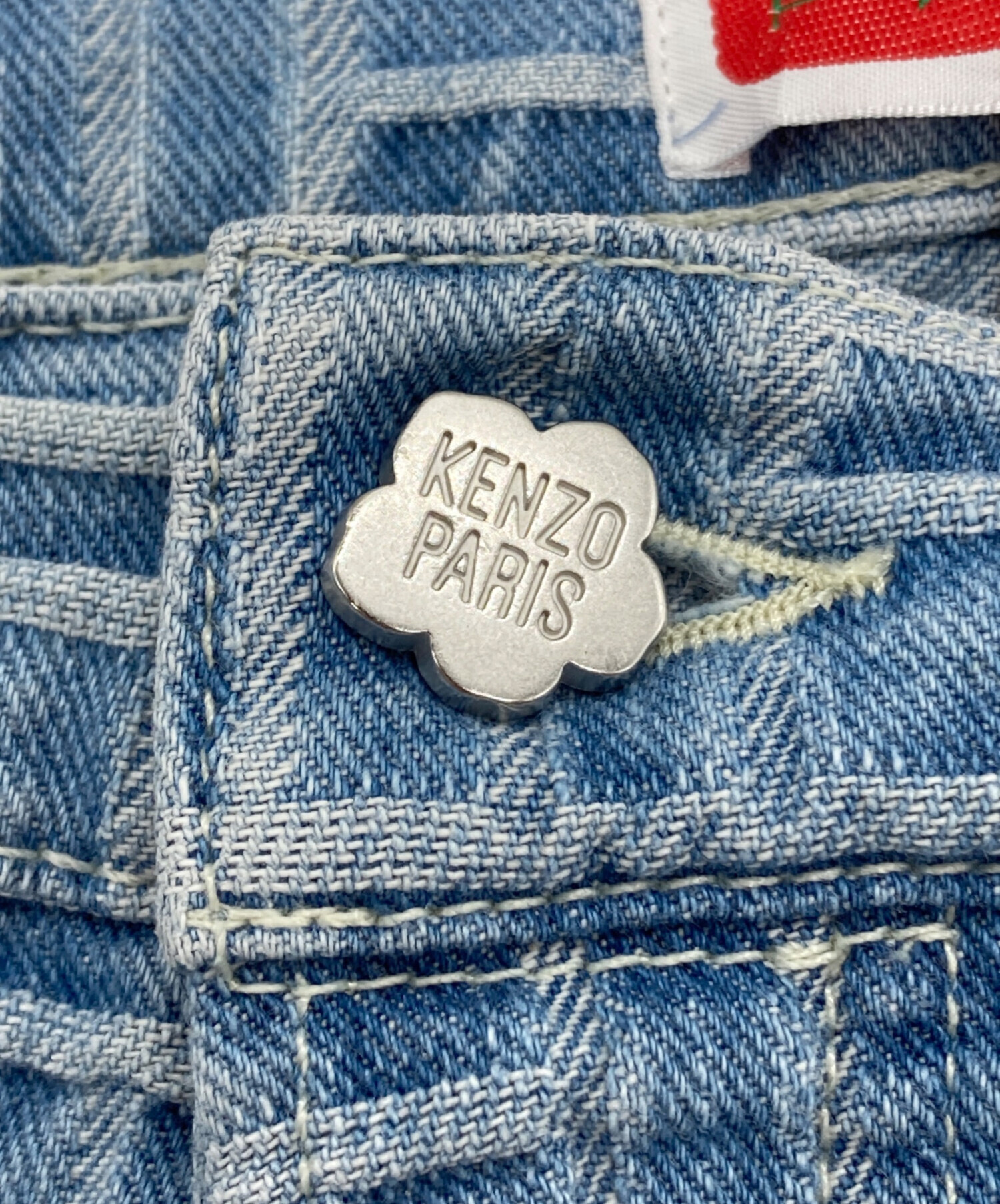 中古・古着通販】KENZO (ケンゾー) Weave BOTAN ルーズ ジーンズ 
