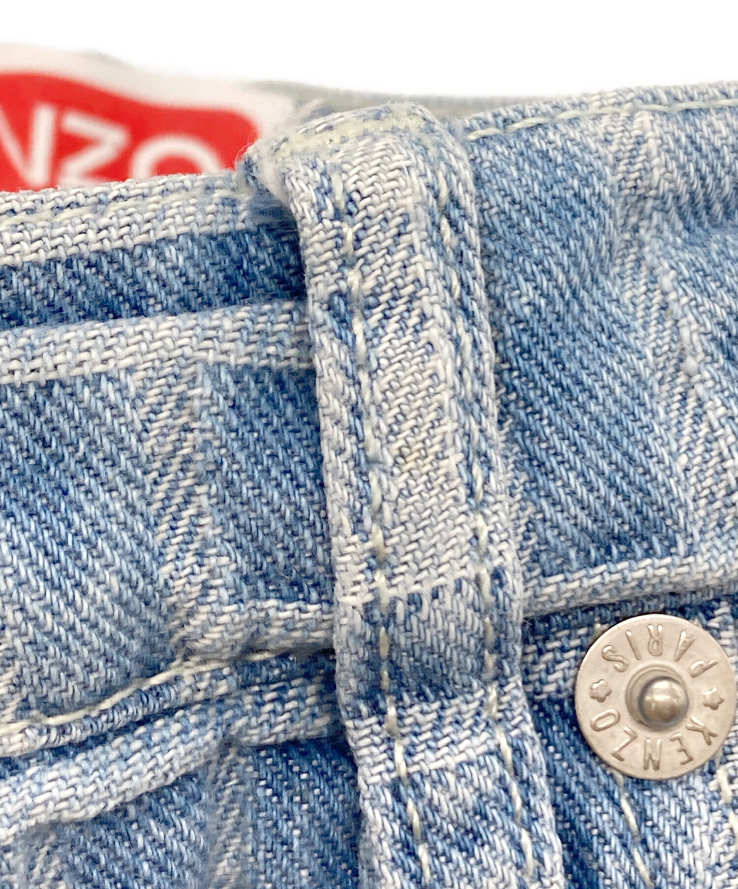 中古・古着通販】KENZO (ケンゾー) Weave BOTAN ルーズ ジーンズ 