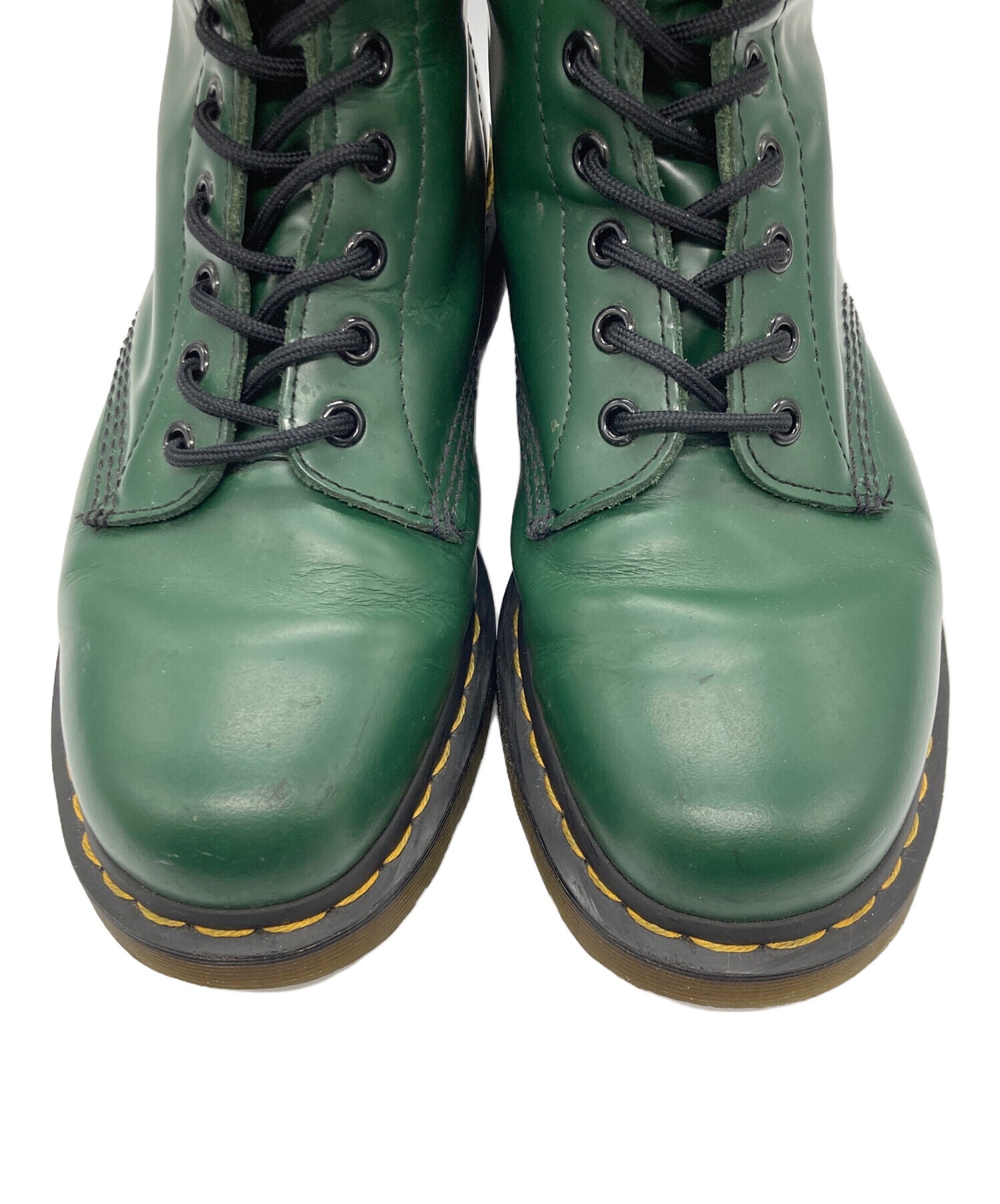 わさび Dr.Martens キッズ8ホールブーツ　グリーン 中古・古着通販】Dr.Martens (ドクターマーチン) 8ホールブーツ