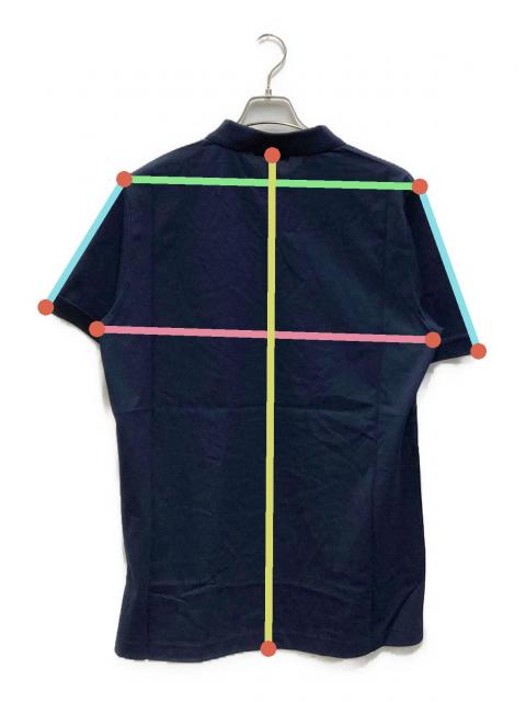 PRADA 半袖ポロシャツ 43 ネイビー/バーガンディ 中古・古着通販】PRADA (プラダ) ポロシャツ ネイビー サイズ:XL
