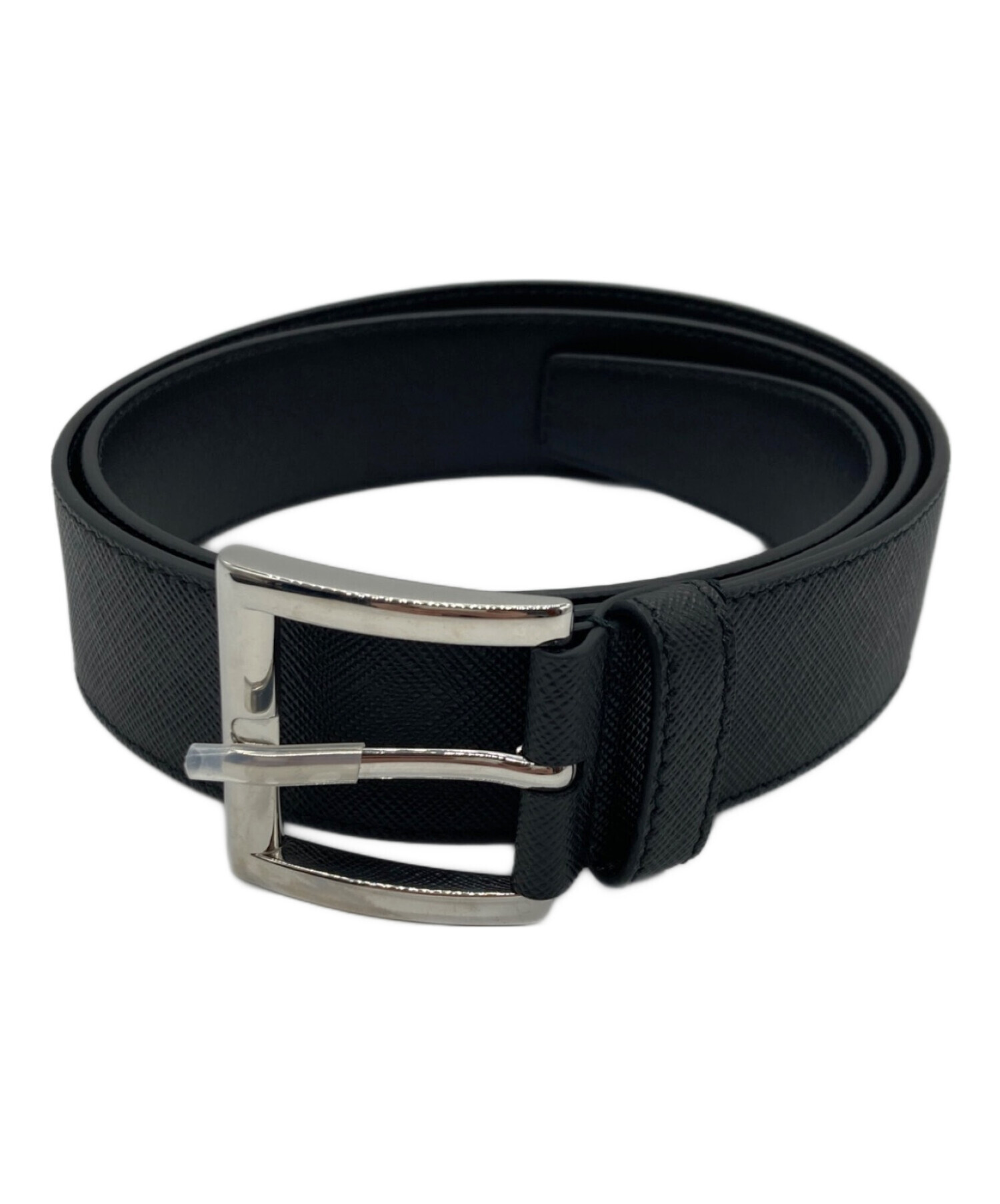 中古・古着通販】PRADA (プラダ) サフィアーノレザーベルト ネイビー