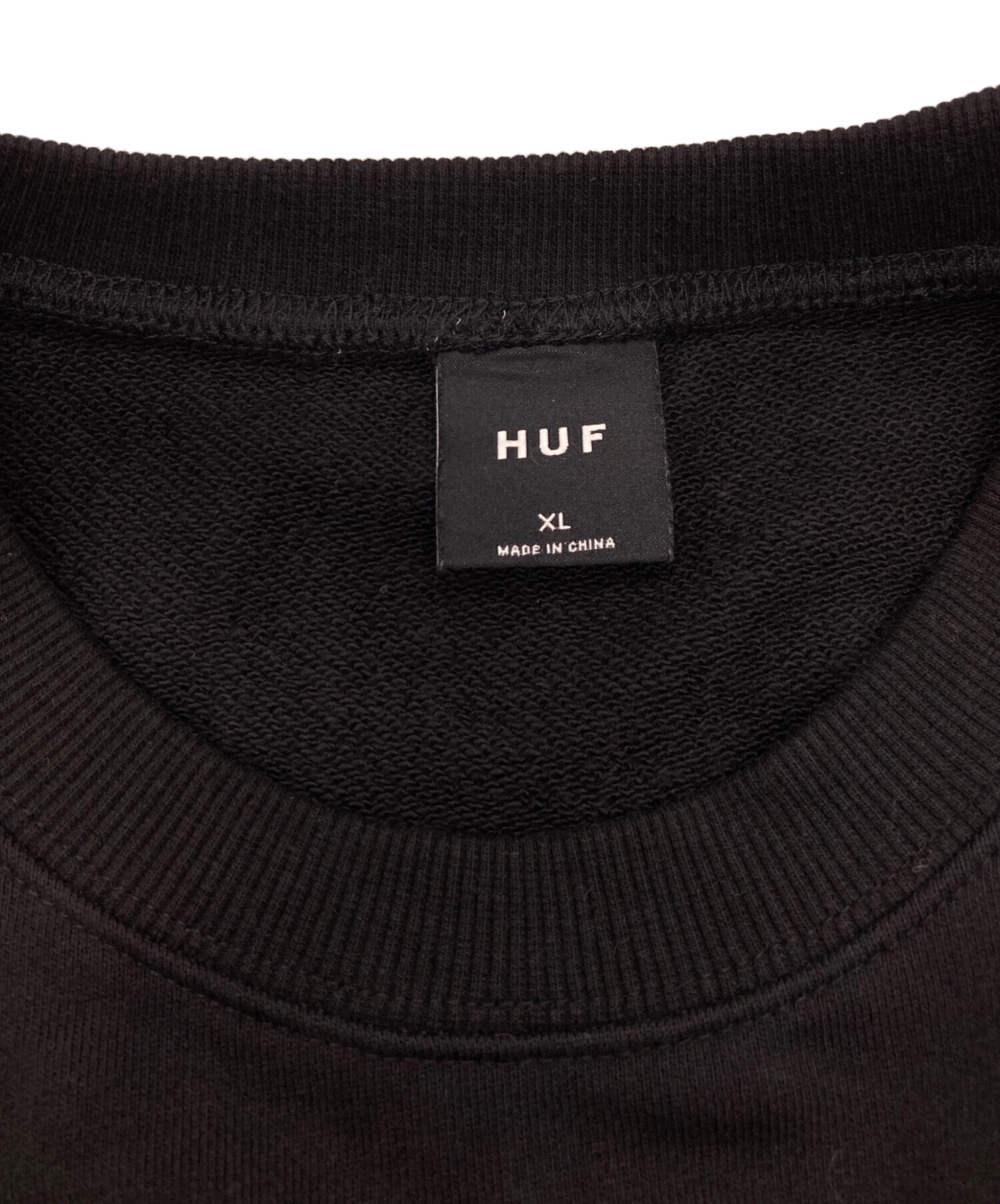 中古・古着通販】HUF (ハフ) COBRA CREWNECK ブラック サイズ:XL
