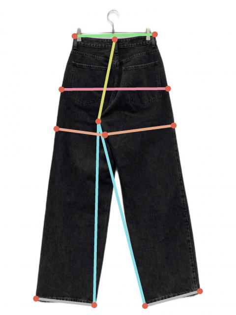 中古・古着通販】SHISHIKUI (シシクイ) Daco デニムパンツ ブラック