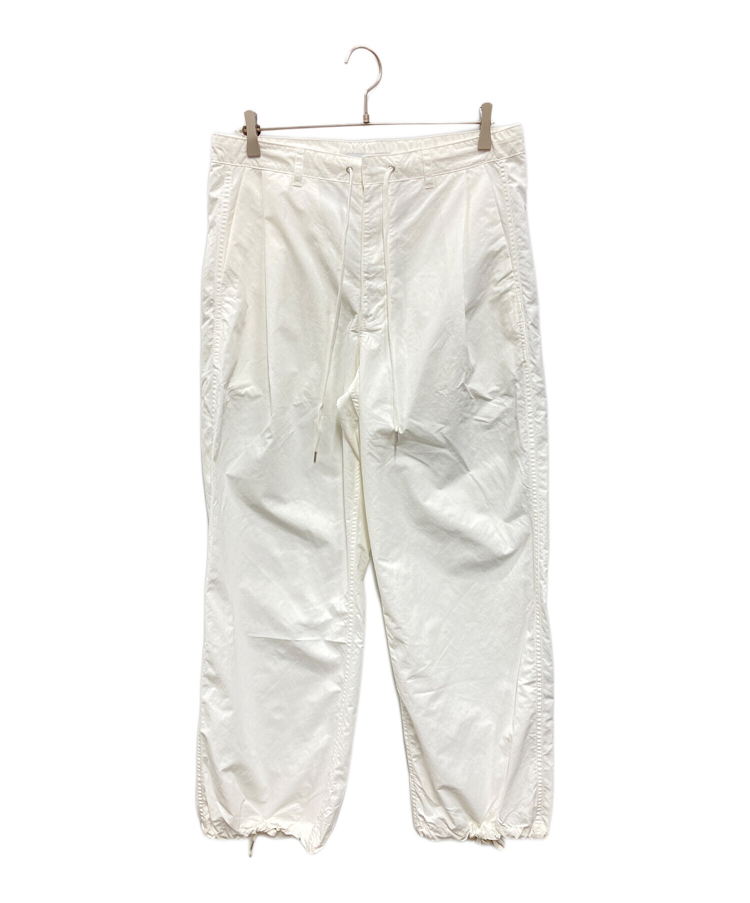 中古・古着通販】UNUSED (アンユーズド) Nylon wide pants ホワイト