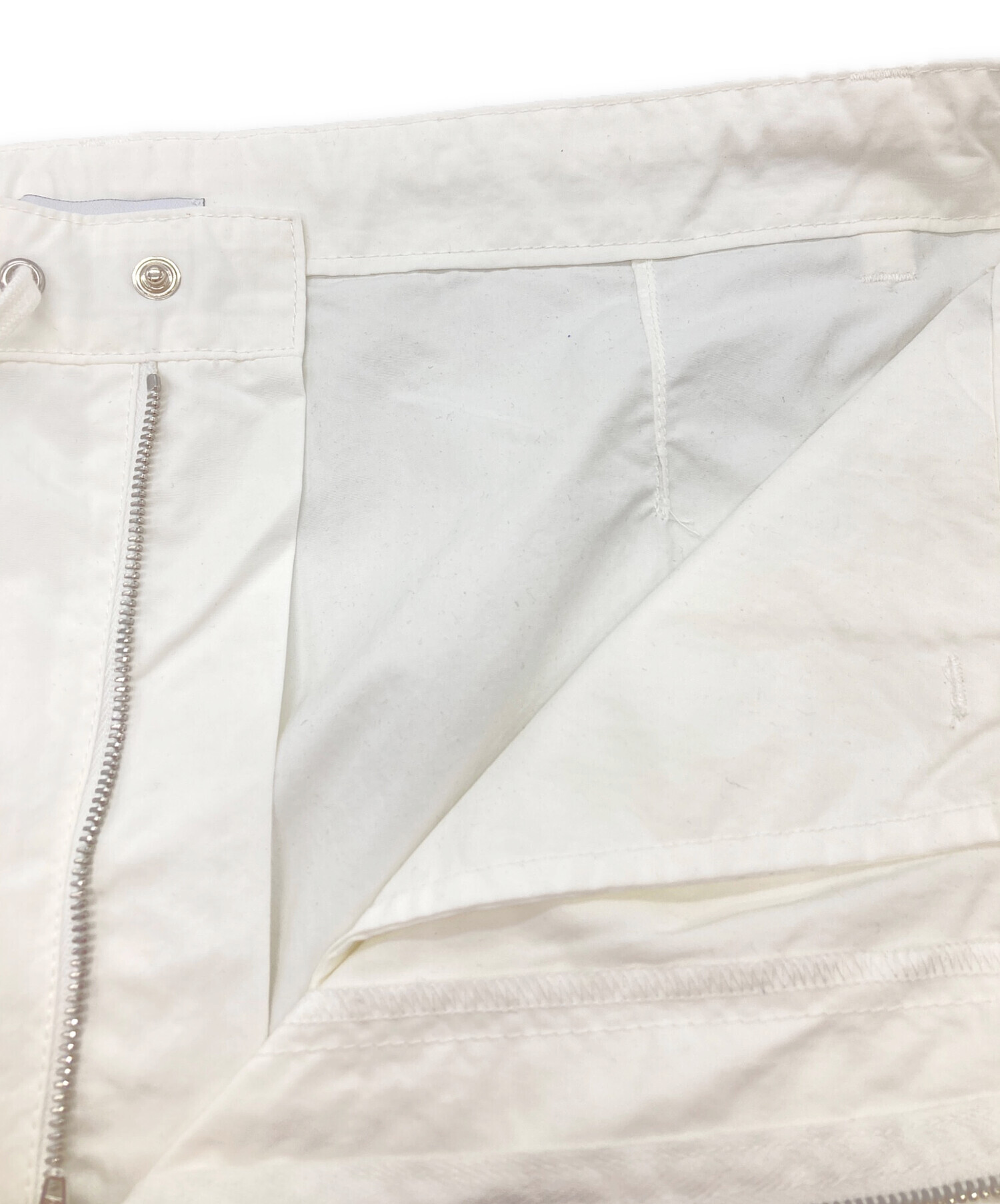 中古・古着通販】UNUSED (アンユーズド) Nylon wide pants ホワイト