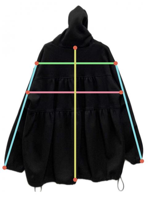 ロージーモンスター　half zip parker ブラック ロージーモンスター♡half zip parker【BLACK】 中古・古着通販】rosy