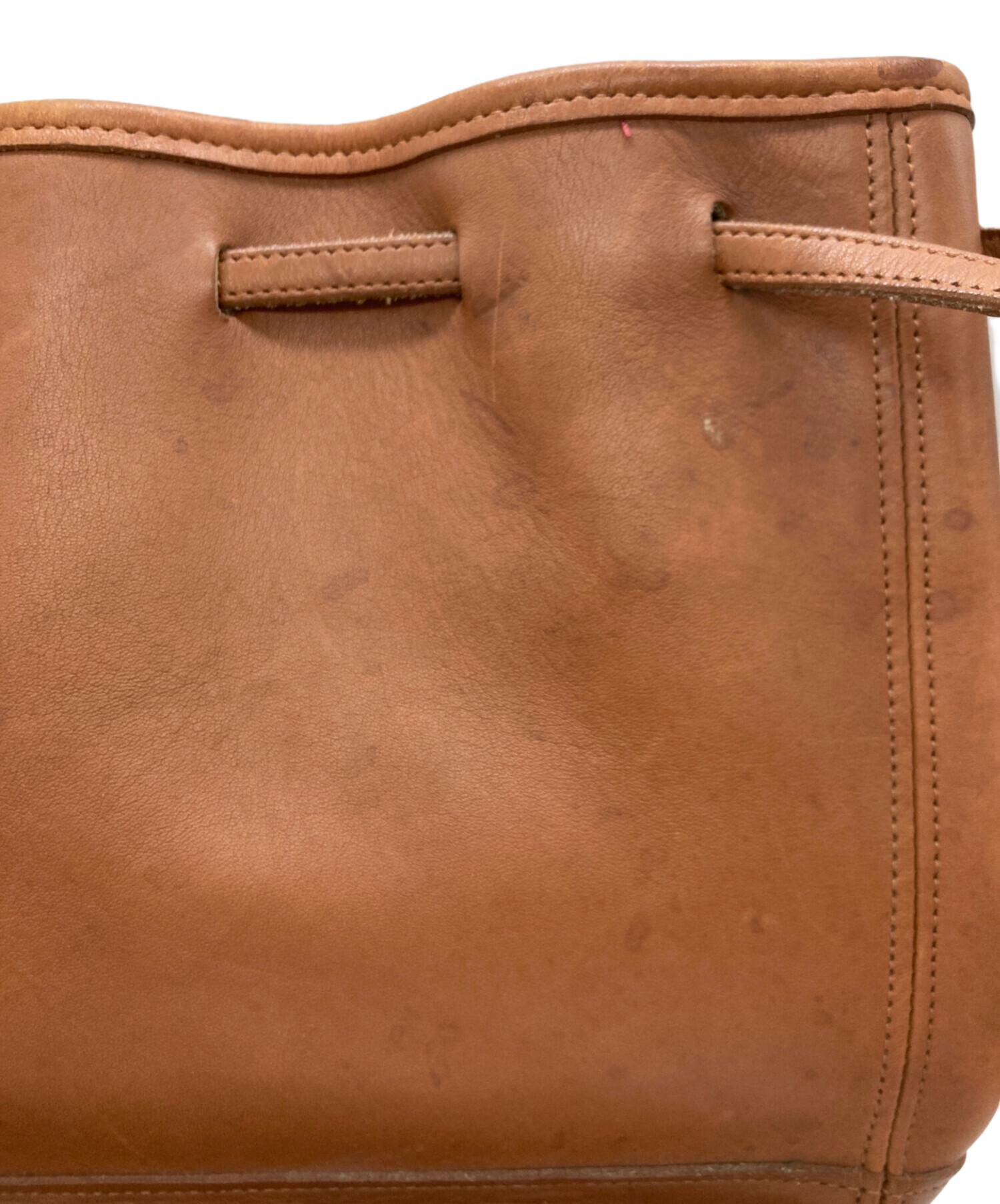 中古・古着通販】COACH (コーチ) 巾着バッグ ブラウン｜ブランド・古着