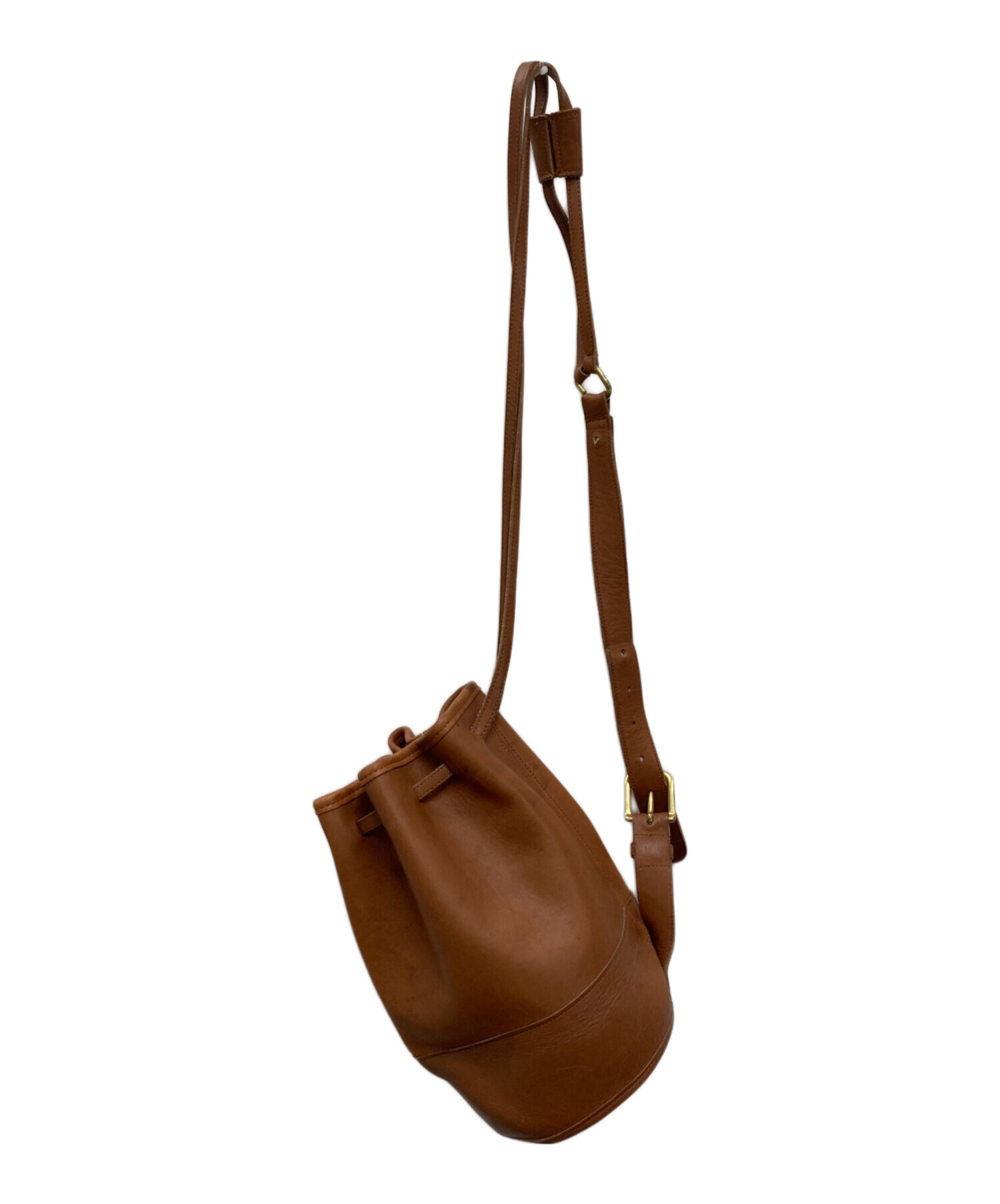 中古・古着通販】COACH (コーチ) 巾着バッグ ブラウン｜ブランド・古着