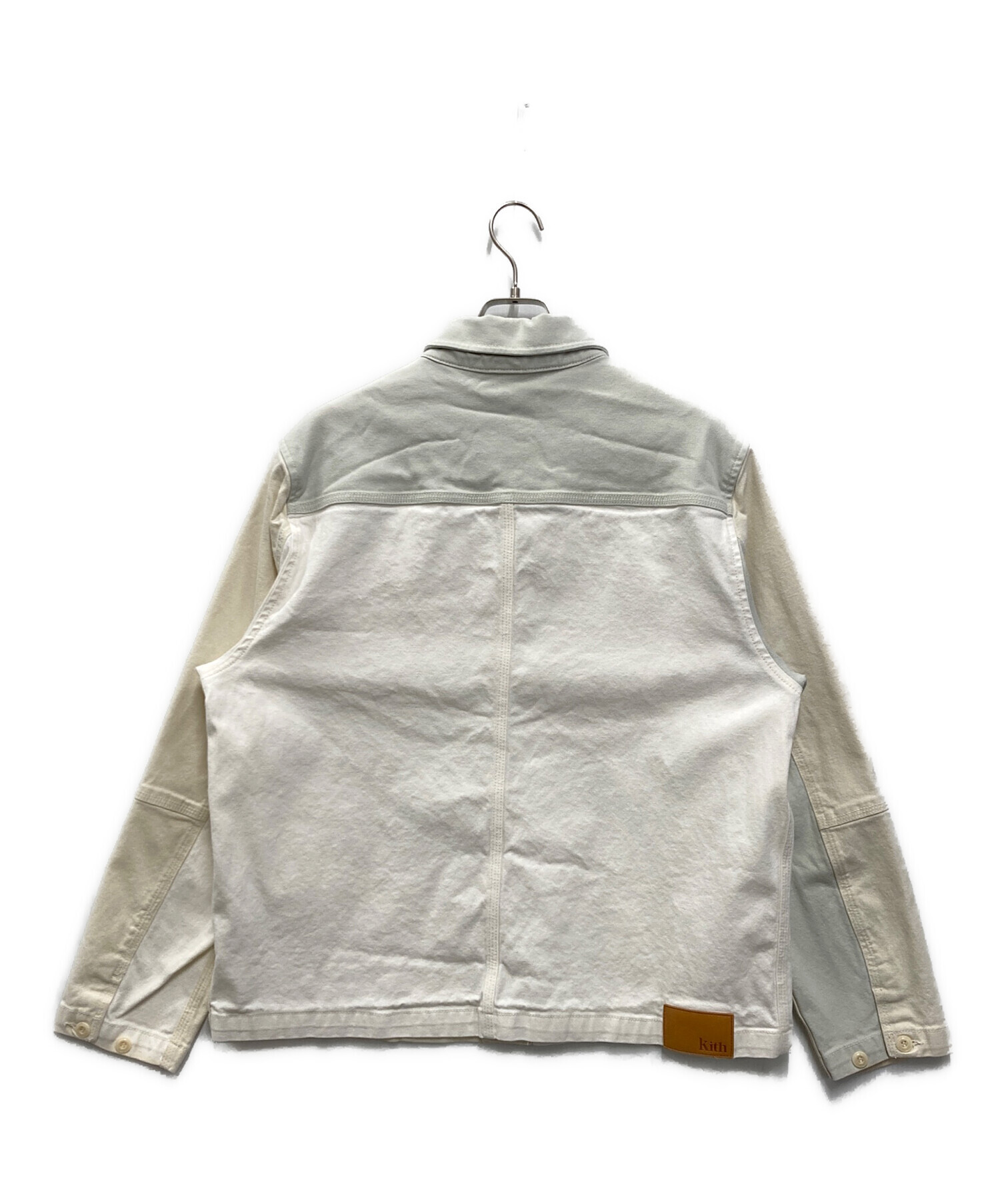 KITH ホワイトデニム ジャケット トラッカー 中古・古着通販】KITH (キス) 再構築デザインデニムジャケット