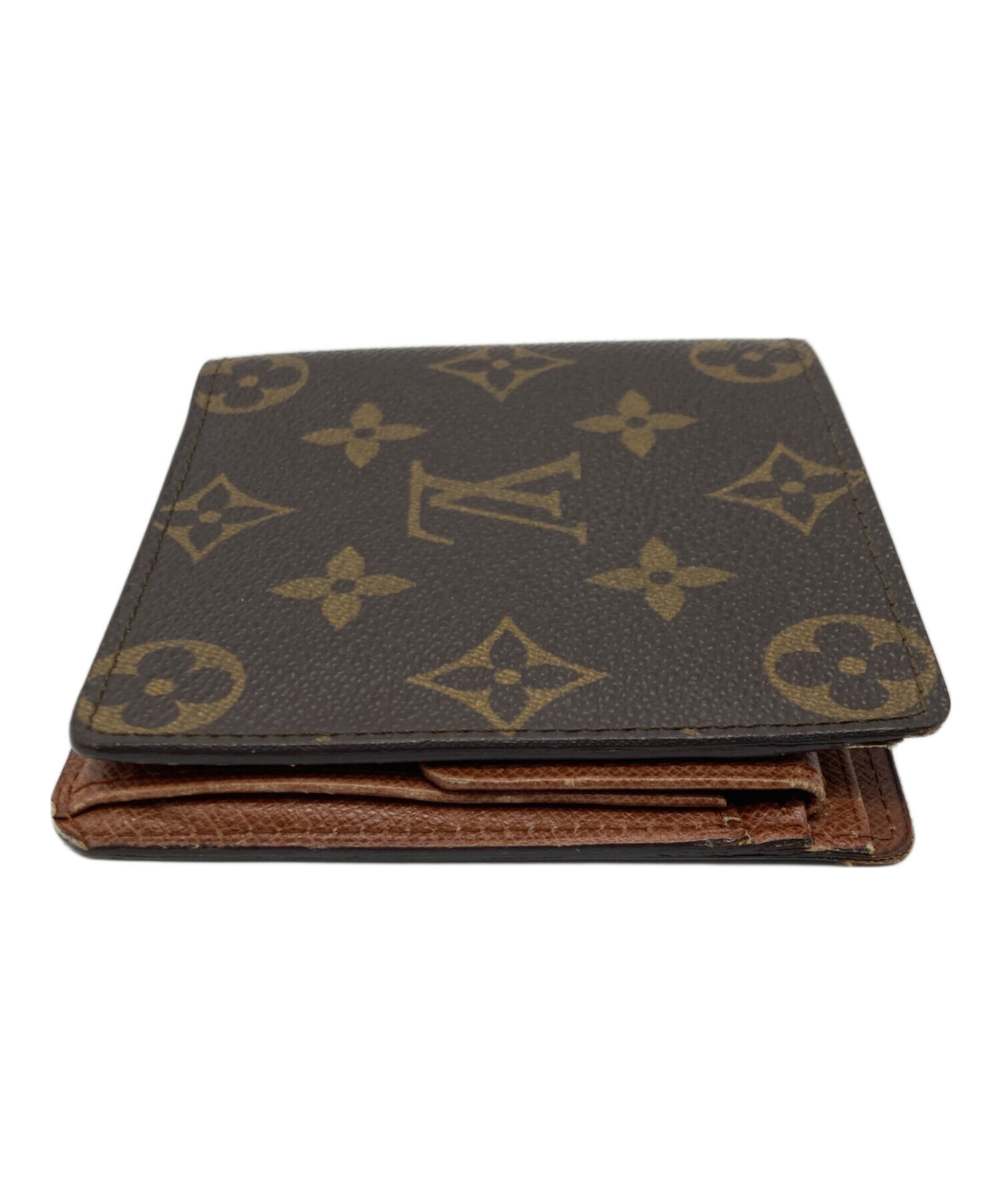 LOUIS VUITTON　財布(中古) 中古・古着通販】LOUIS VUITTON (ルイ ヴィトン) 2つ折り財布 ブラウン