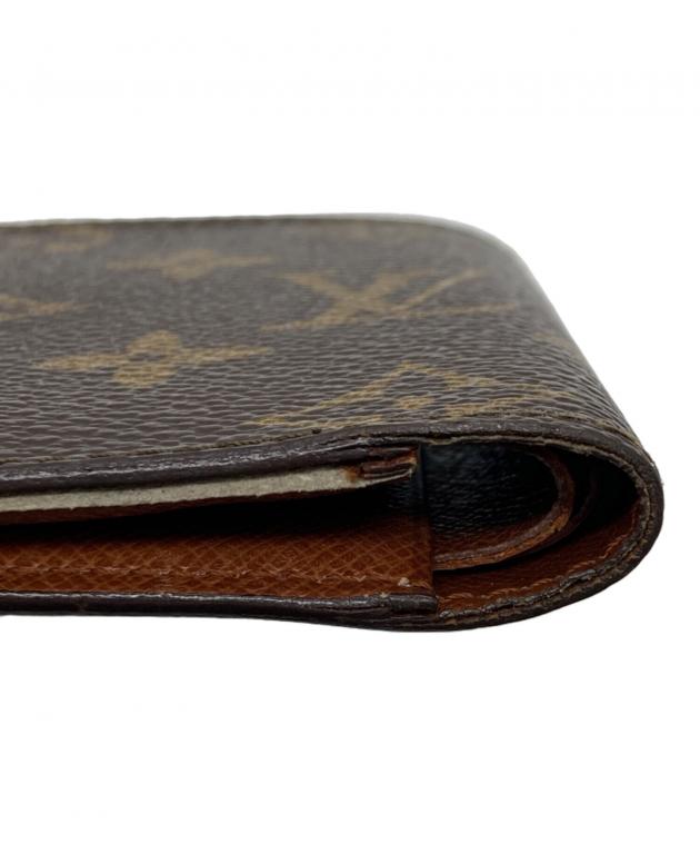 【1点限り】LOUIS VUITTON 二つ折り財布 ブラウン 中古・古着通販】LOUIS VUITTON (ルイ ヴィトン) 2つ折り財布 ブラウン