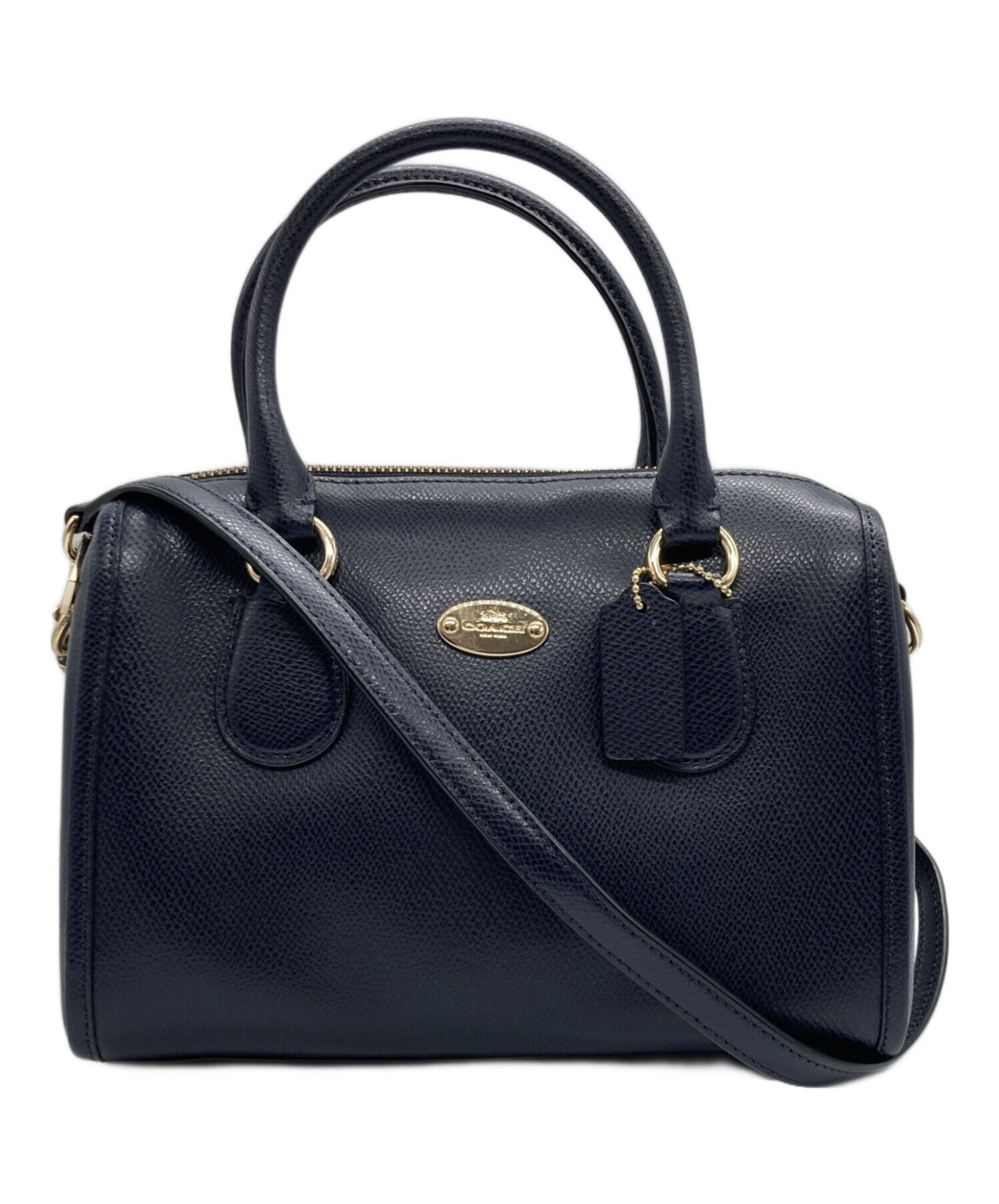 中古・古着通販】COACH (コーチ) 2WAYショルダーバッグ ネイビー 