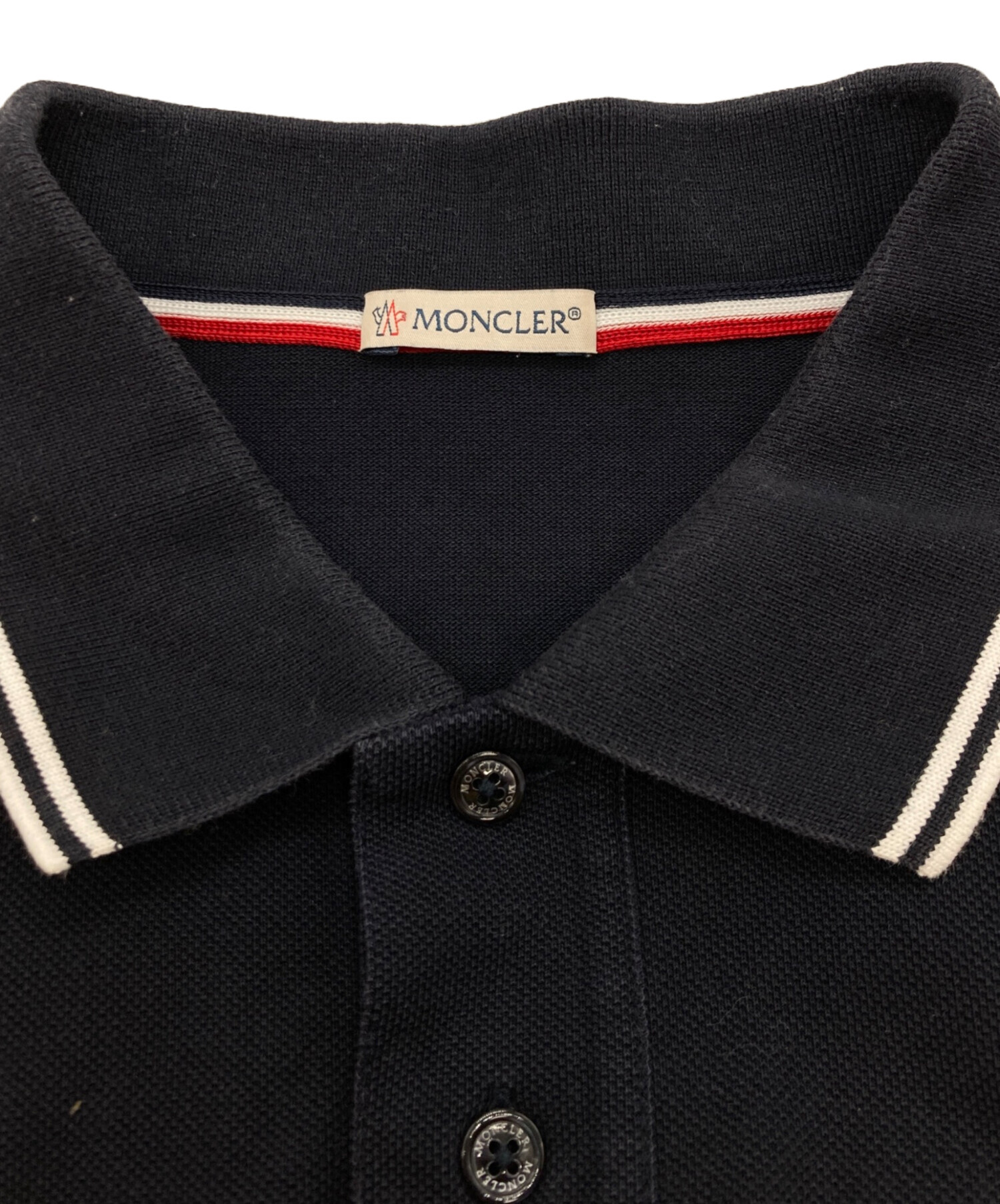 中古・古着通販】MONCLER (モンクレール) ロゴワッペンポロシャツ
