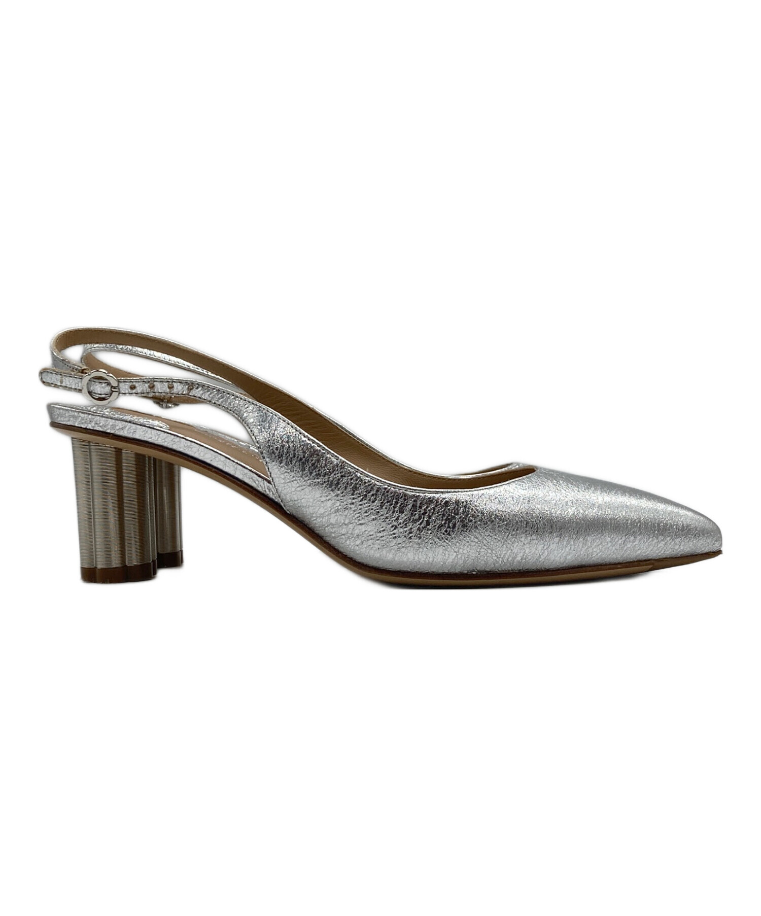 プレゼントを選ぼう！ Salvatore Ferragamo グレーパンプス (8D