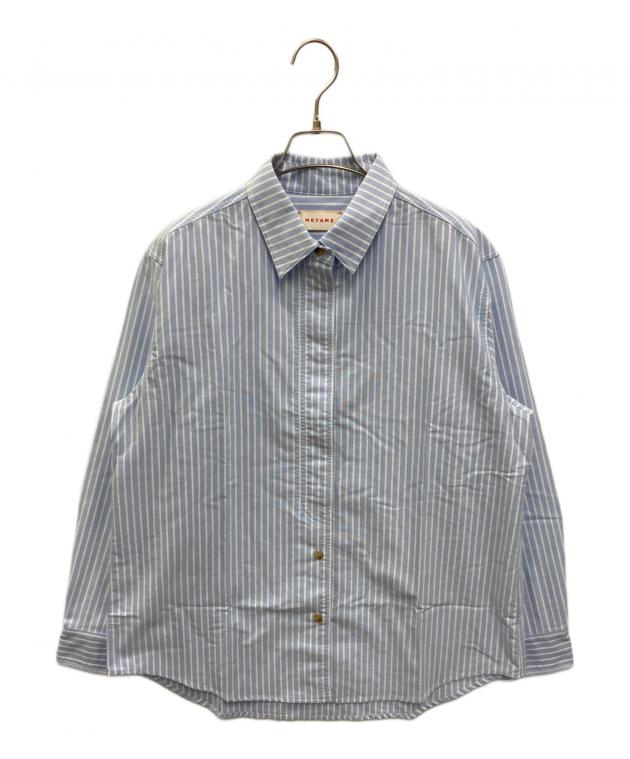 みくページ 中古・古着通販】MEYAME (メヤメ) STRIPED SHIRT ブルー サイズ:FREE