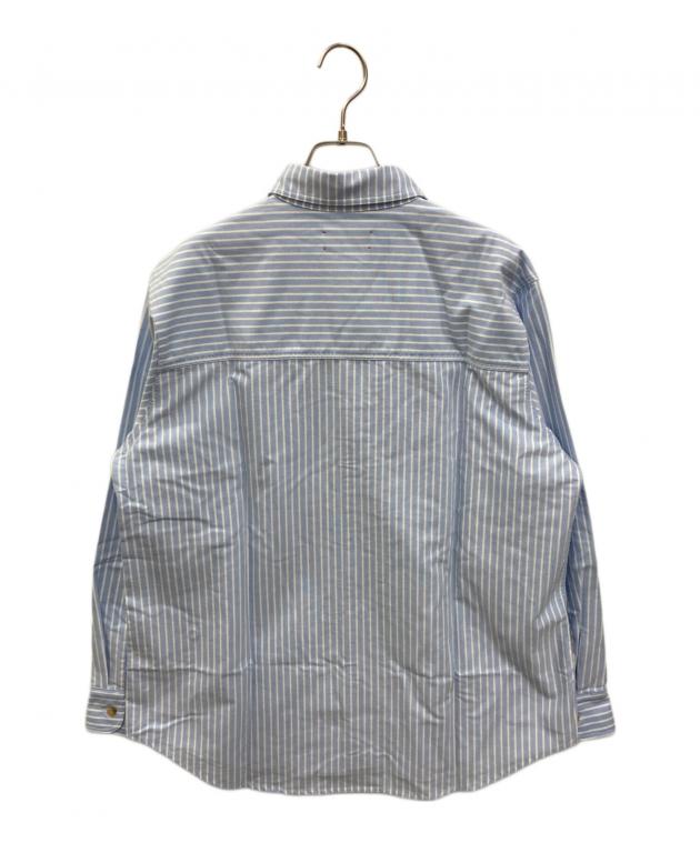 中古・古着通販】MEYAME (メヤメ) STRIPED SHIRT ブルー サイズ:FREE