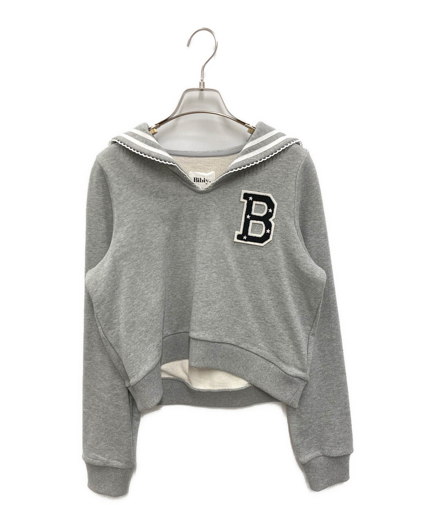 ビビィ　bibiy スウェット 中古・古着通販】Bibiy. (ビビィ) MARINER SWEAT SHIRT グレー サイズ