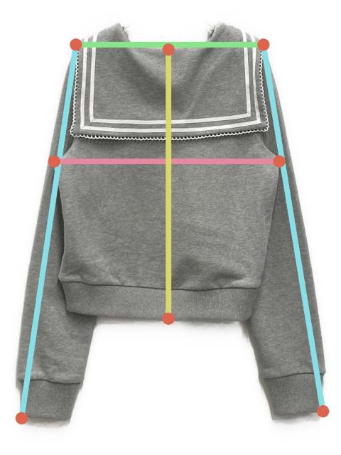 中古・古着通販】Bibiy. (ビビィ) MARINER SWEAT SHIRT グレー サイズ
