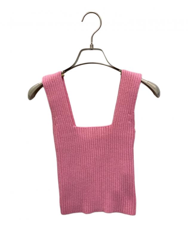 shishikui未使用 RIBB TOP/PINK 中古・古着通販】SHISHIKUI (シシクイ) RIBB TOP ピンク サイズ:FREE