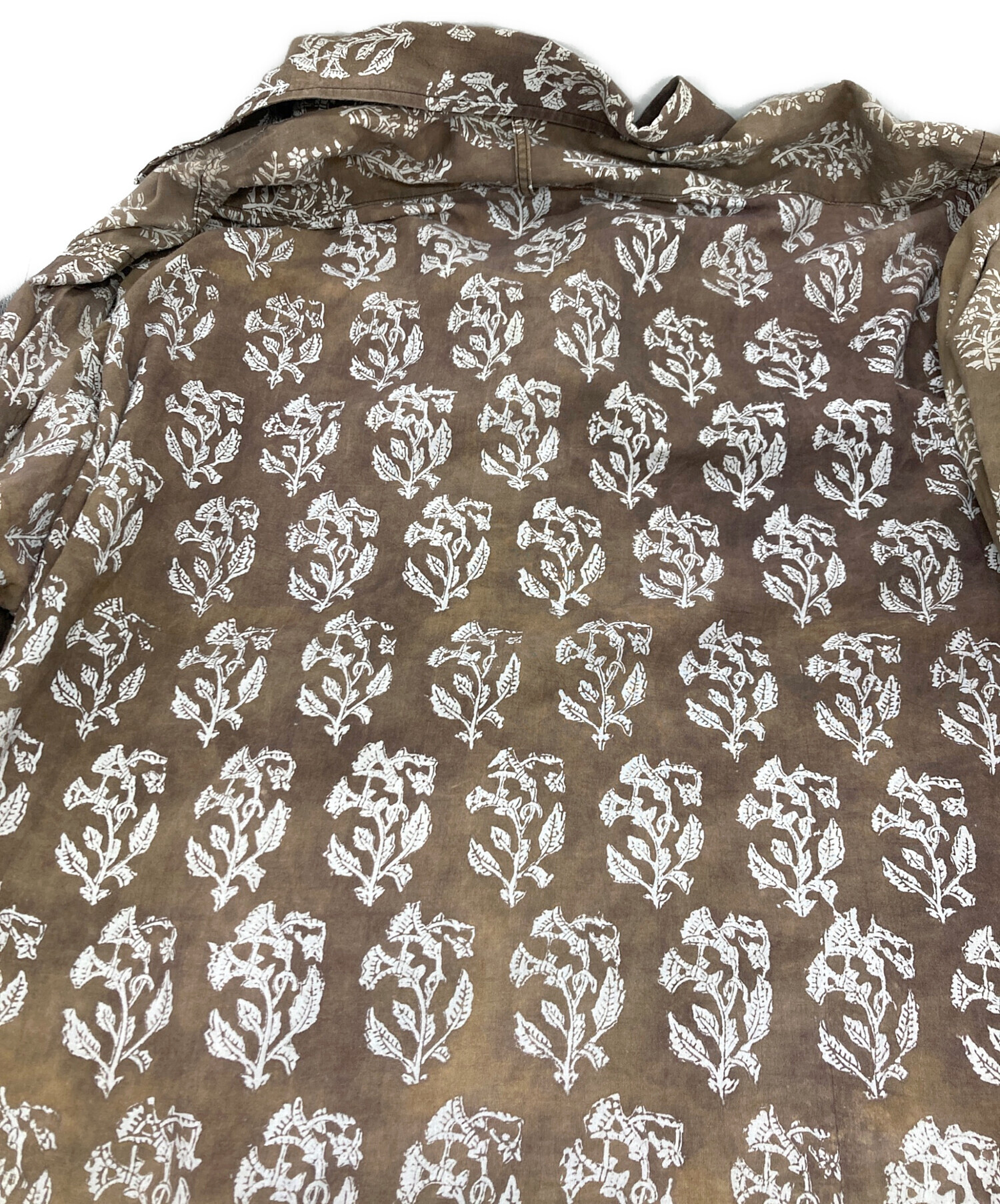 中古・古着通販】NICENESS (ナイスネス) LEE flower shirt ブラウン