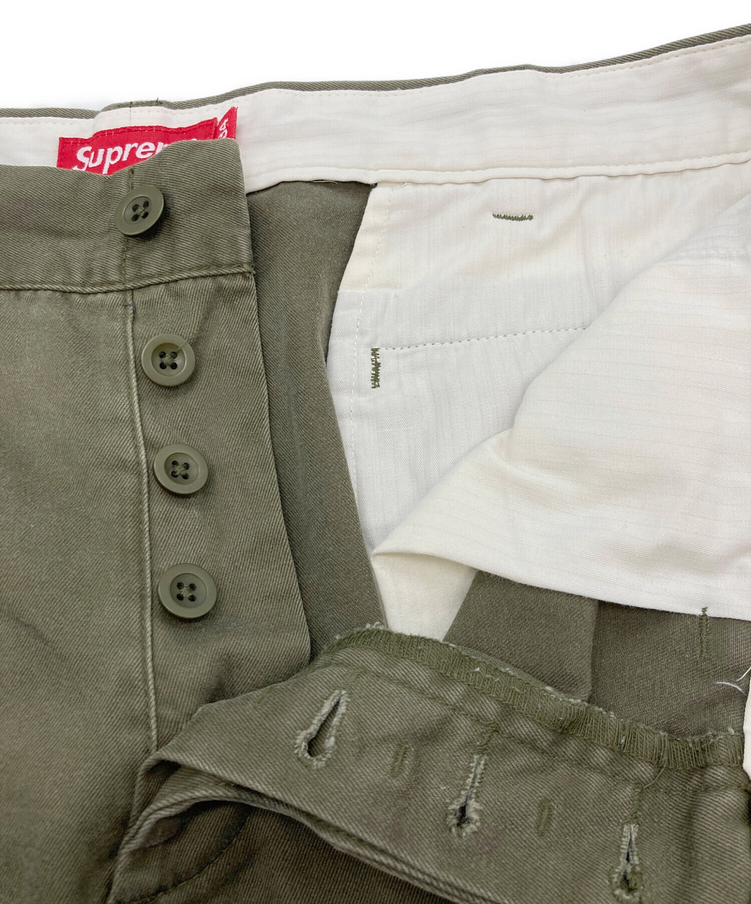 中古・古着通販】Supreme (シュプリーム) Pin Up Chino Pant オリーブ