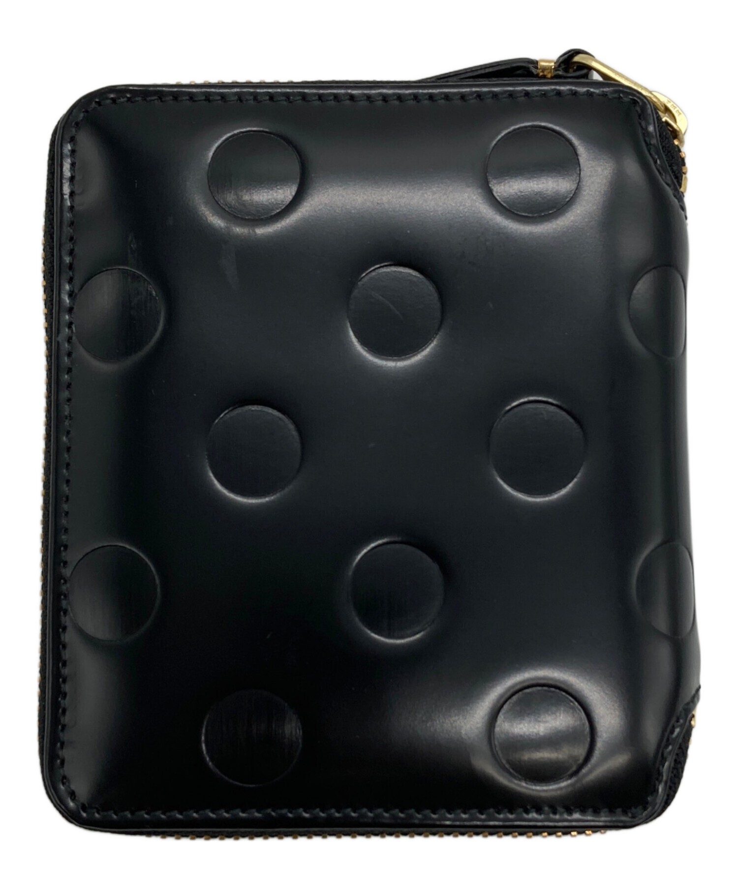 コムデギャルソン　エンボスドット　レザー　二つ折り財布 中古・古着通販】COMME des GARCONS (コムデギャルソン) ドット