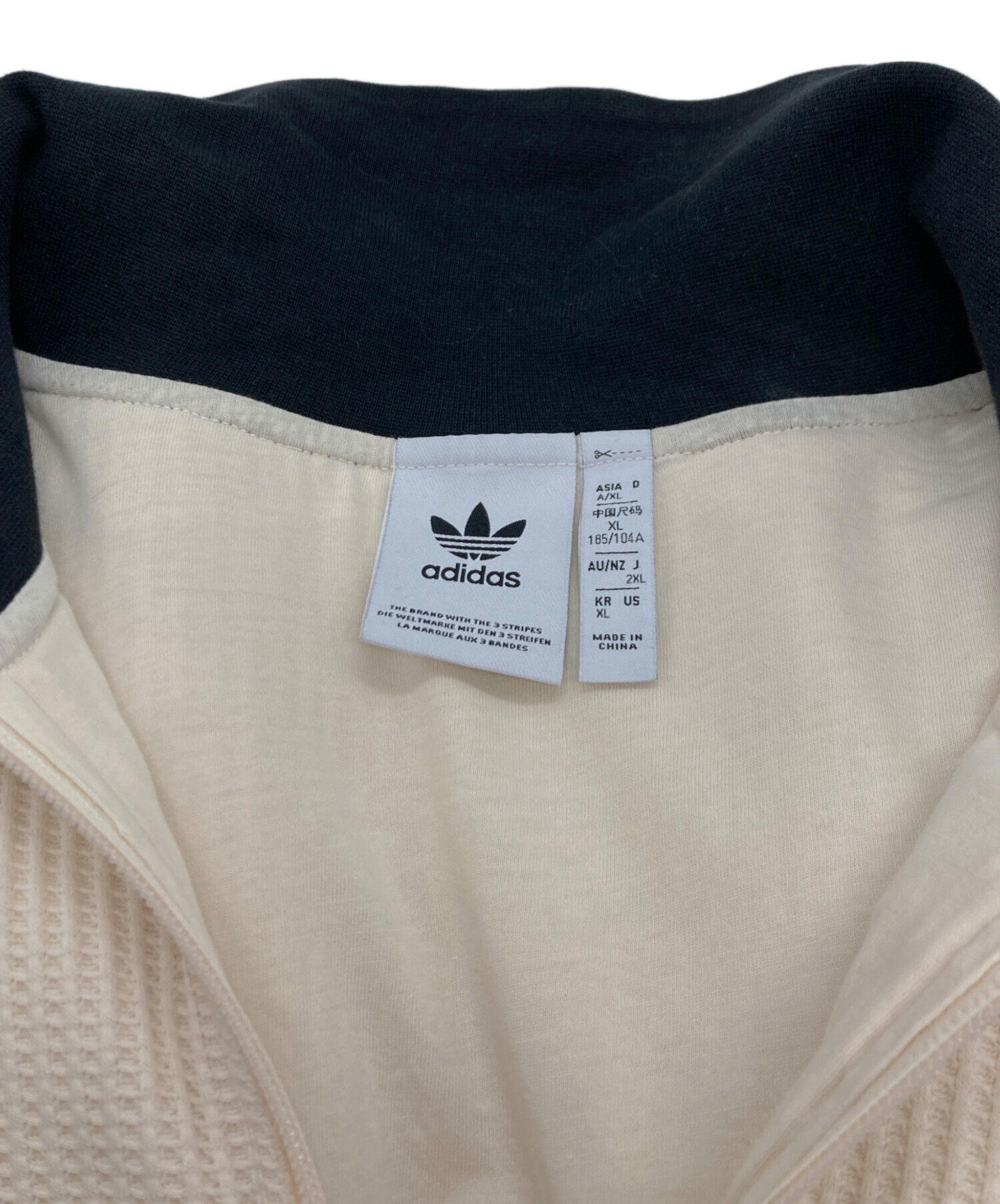 【タグなし未使用】adidas(アディダス)ワッフル トラックトップ 白 2XL adidas WAFFLE CLASSIC BECKENBAUER TRACK TOP | atmos（アトモス