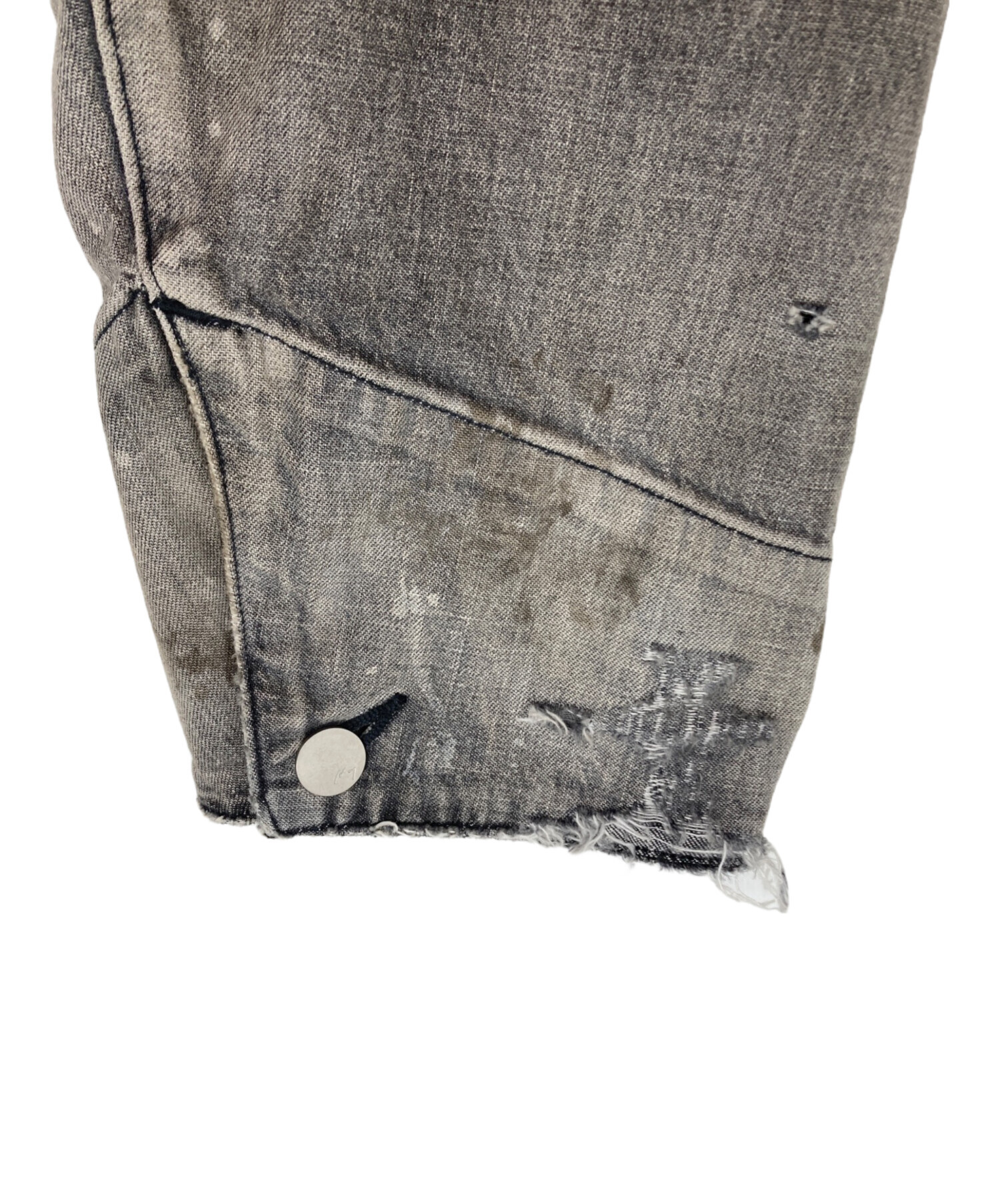 中古・古着通販】ANCELLM (アンセルム) DENIM COVERALL グレー サイズ
