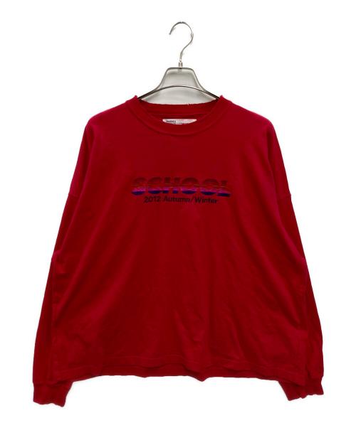 DAIRIKU After School パーカー レッド 中古・古着通販】DAIRIKU (ダイリク) SCHOOL Embroidery Vintage Tee