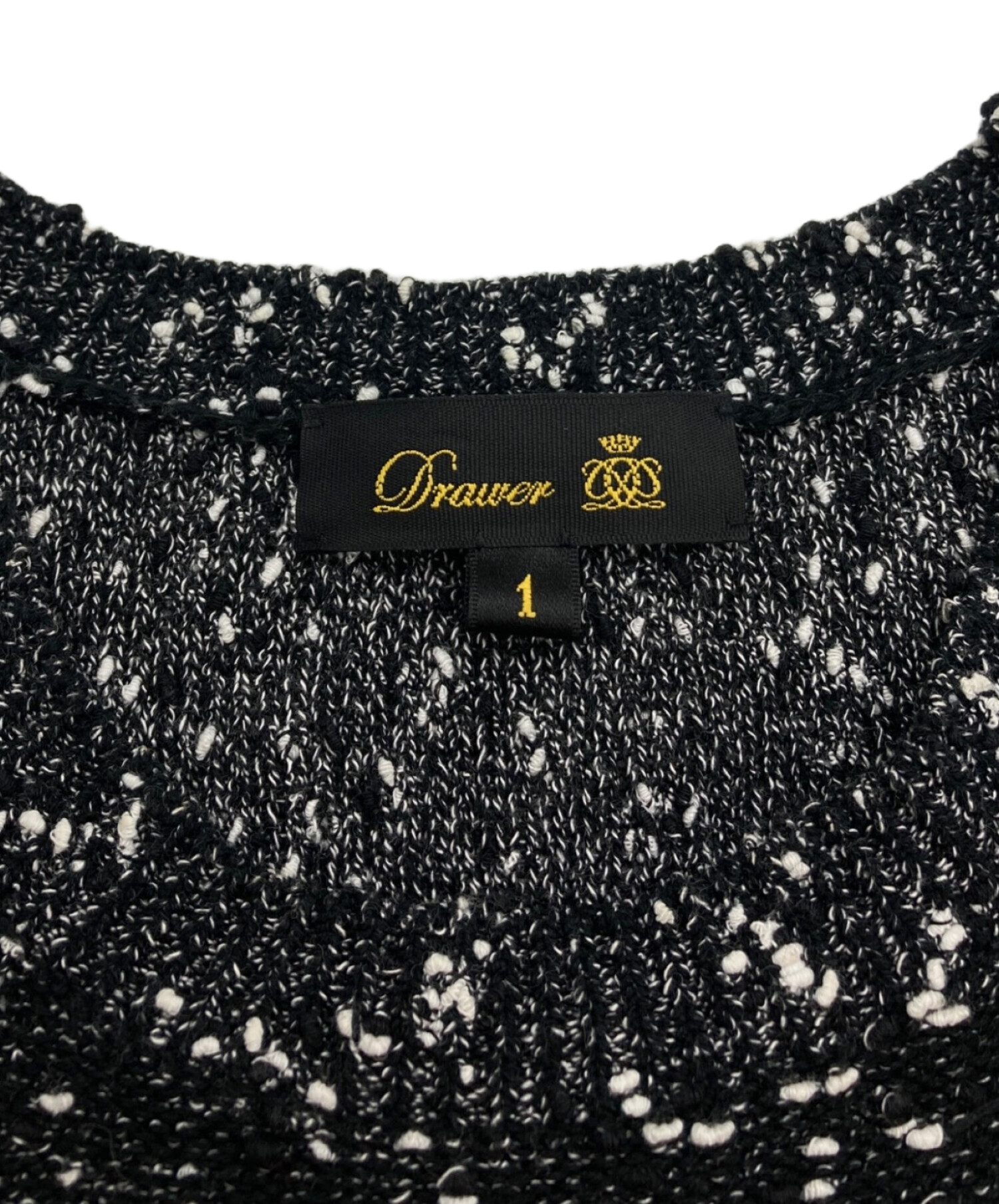 ドゥロワー　ワンピース 中古・古着通販】Drawer (ドゥロワー) ツイード切替ワンピース