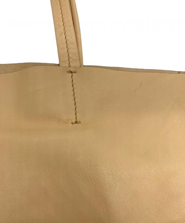CELINE (セリーヌ) ムートントートバッグ/ホリゾンタルカバガゼット ベージュ WGA0161 中古・古着通販】CELINE (セリーヌ) ムートントートバッグ