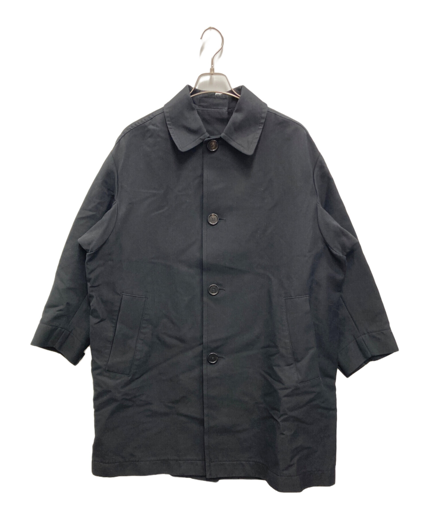 MARNI マルニ ステンカラーコート ブラック 8 M相当 中古・古着通販】MARNI (マルニ) ステンカラーコート ブラック サイズ