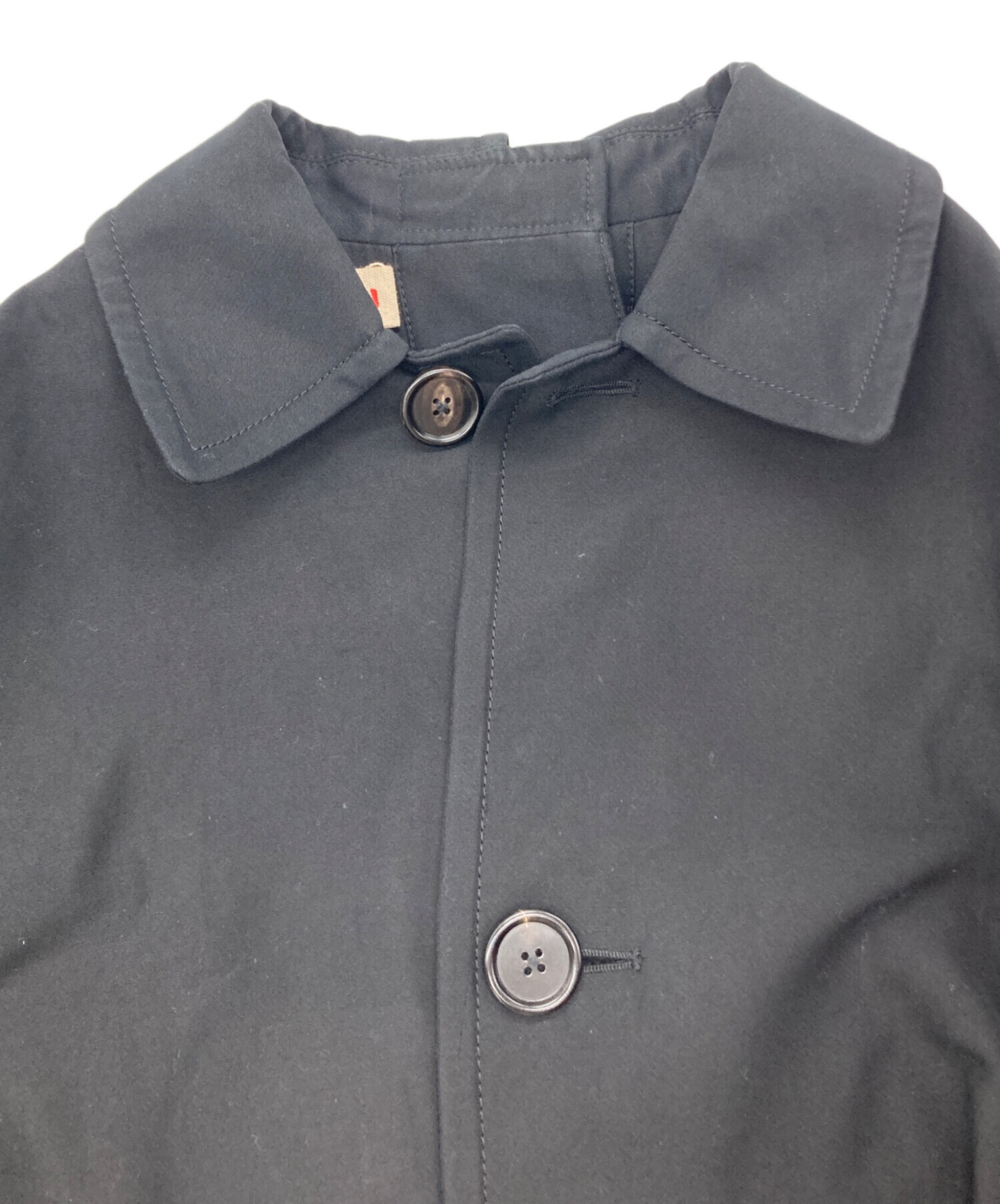 中古・古着通販】MARNI (マルニ) ステンカラーコート ブラック サイズ