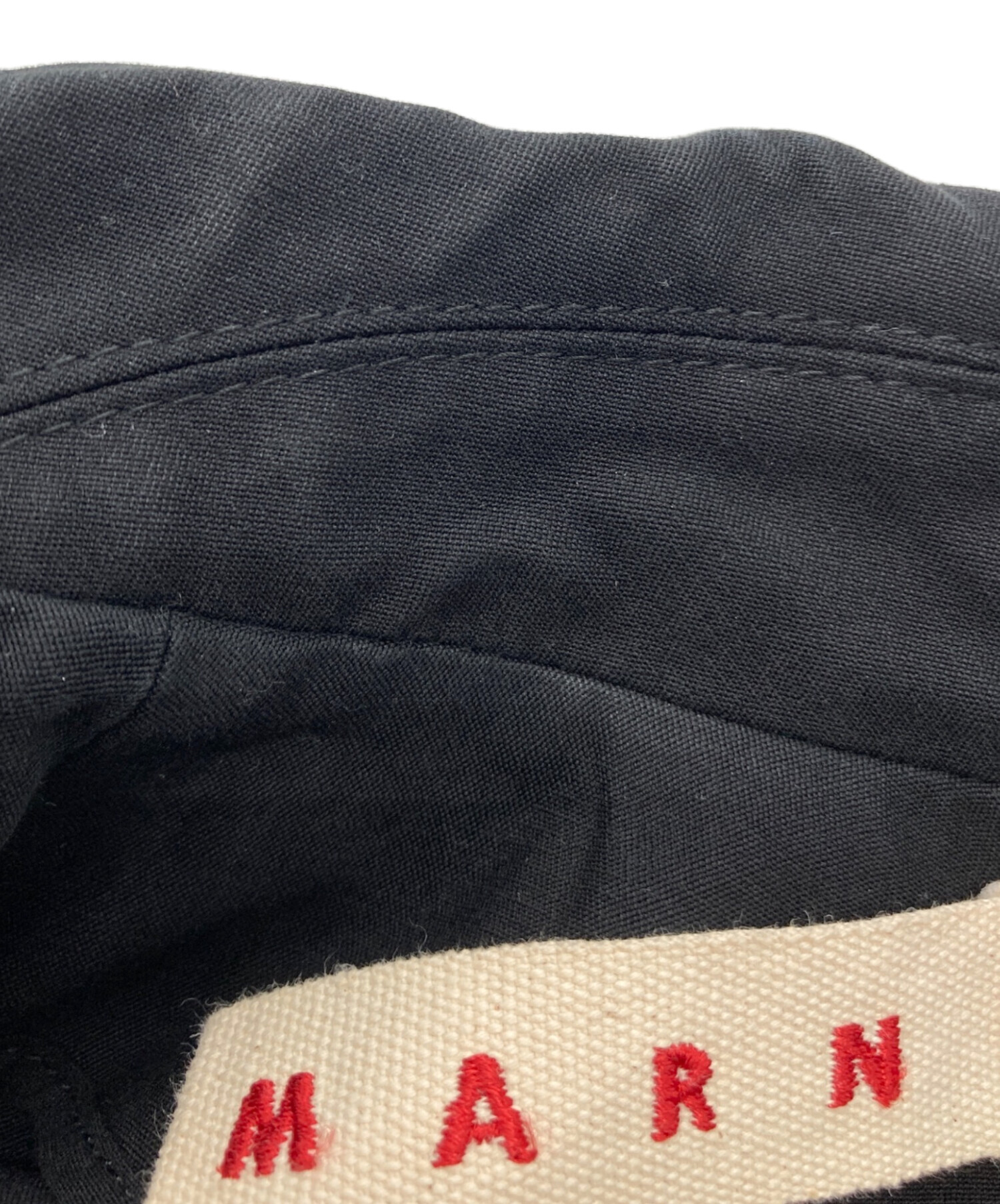 中古・古着通販】MARNI (マルニ) ステンカラーコート ブラック サイズ