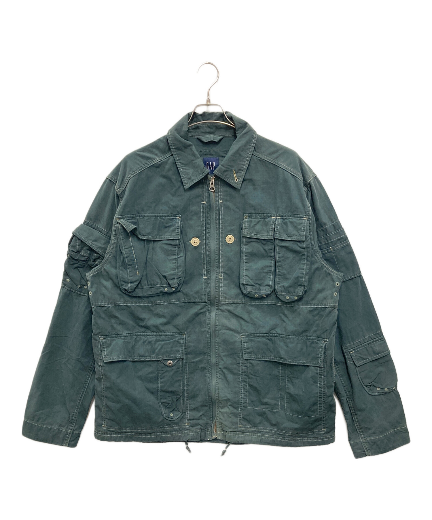 old GAP 90s MA-1 ジャケット オリーブグリーン 短丈 中古・古着通販】GAP (ギャップ) Multi Pocket Jacket オリーブ サイズ