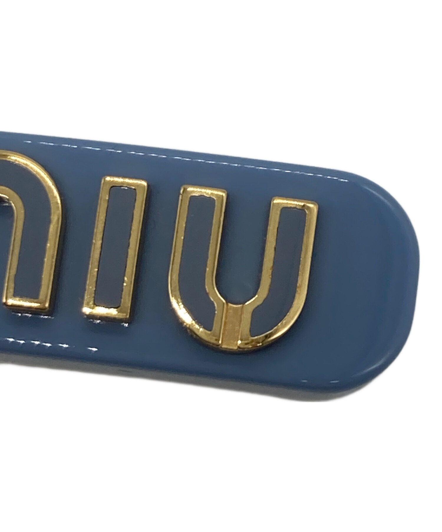 中古・古着通販】MIU MIU (ミュウミュウ) ヘアクリップ ブルー