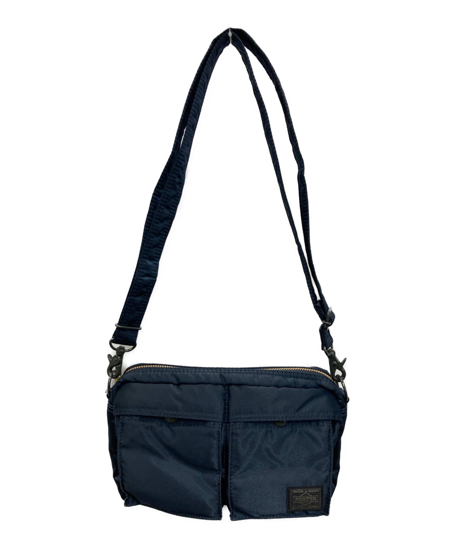 ポーター　TANKER SLING BAG　ネイビー　ショルダーバッグ 中古・古着通販】PORTER (ポーター) TANKER SLING BAG ネイビー