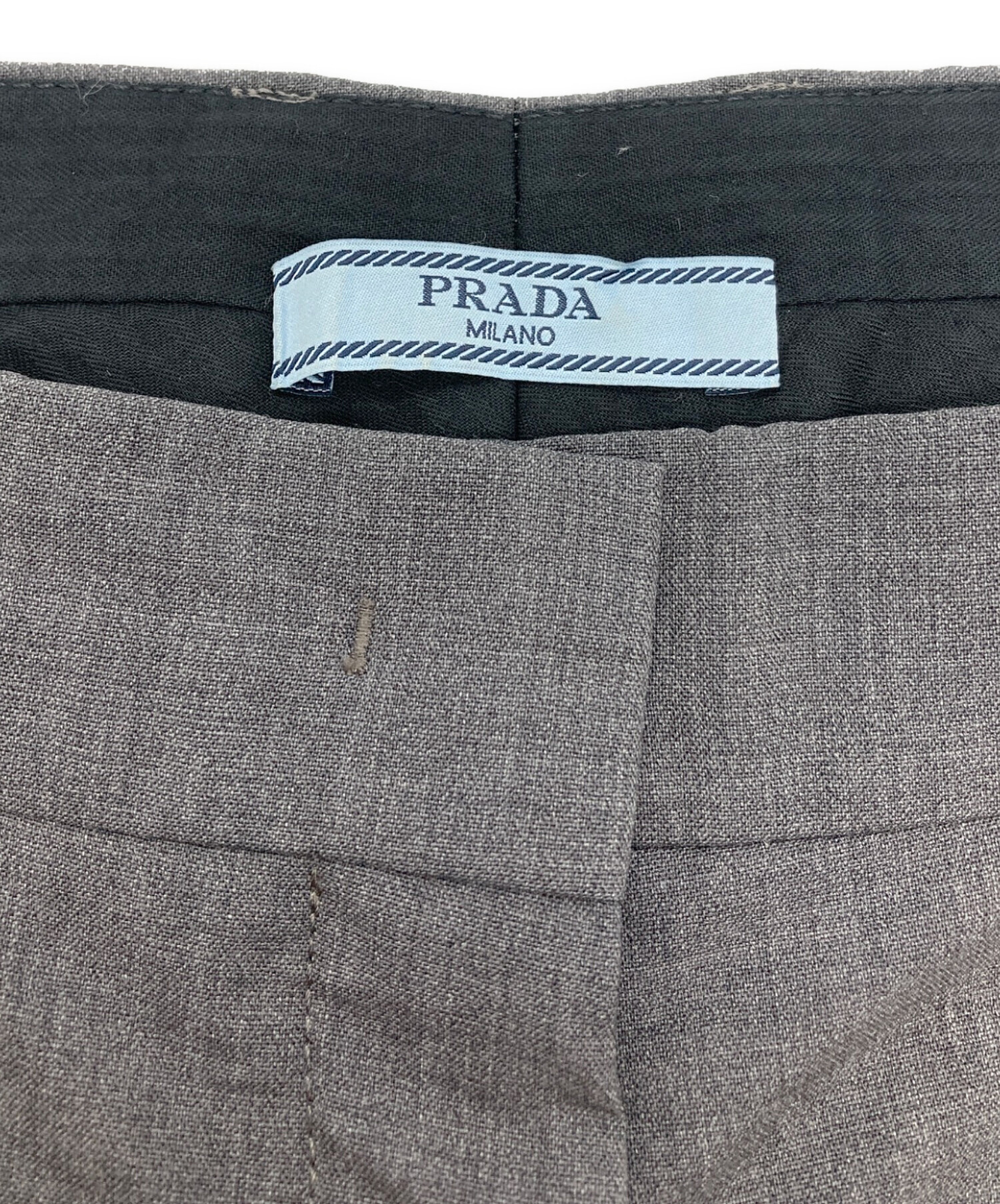 中古・古着通販】PRADA (プラダ) テーパードスラックス グレー サイズ