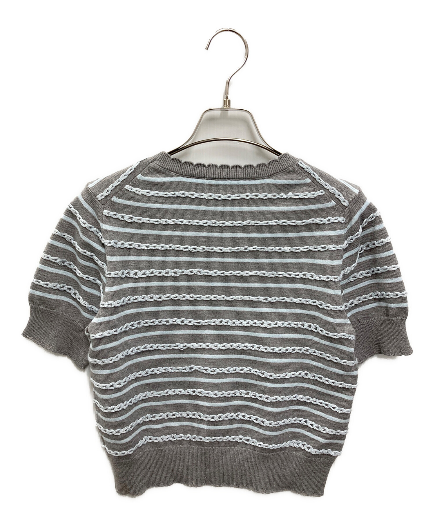 bibiy B. BORDER LOCK KNIT ネイビー 正規品 正規品 BIBIY B. BORDER