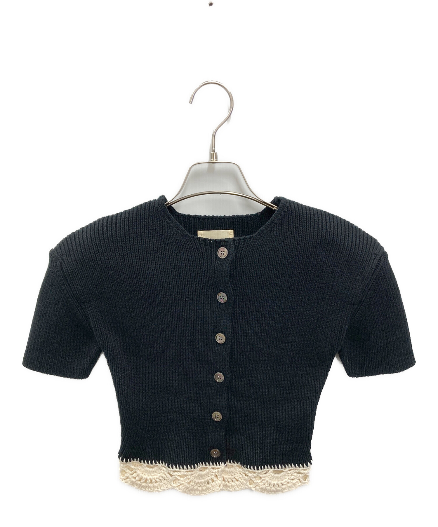 shishikui FRILL CAD/BLACK×OFF 中古・古着通販】SHISHIKUI (シシクイ) FRILL CAD / BLACK×OFF