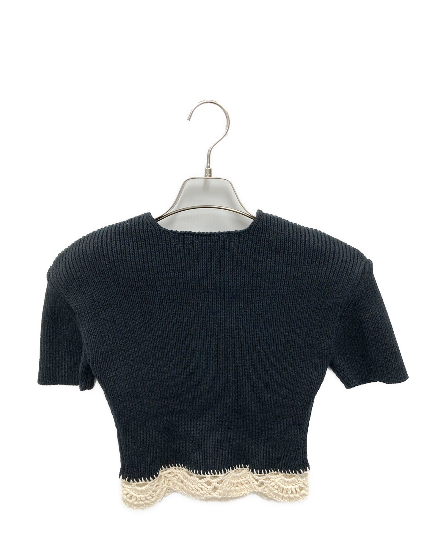 SHISHIKUI FRILL CAD / NAVY×OFF 中古・古着通販】SHISHIKUI (シシクイ) FRILL CAD / BLACK×OFF