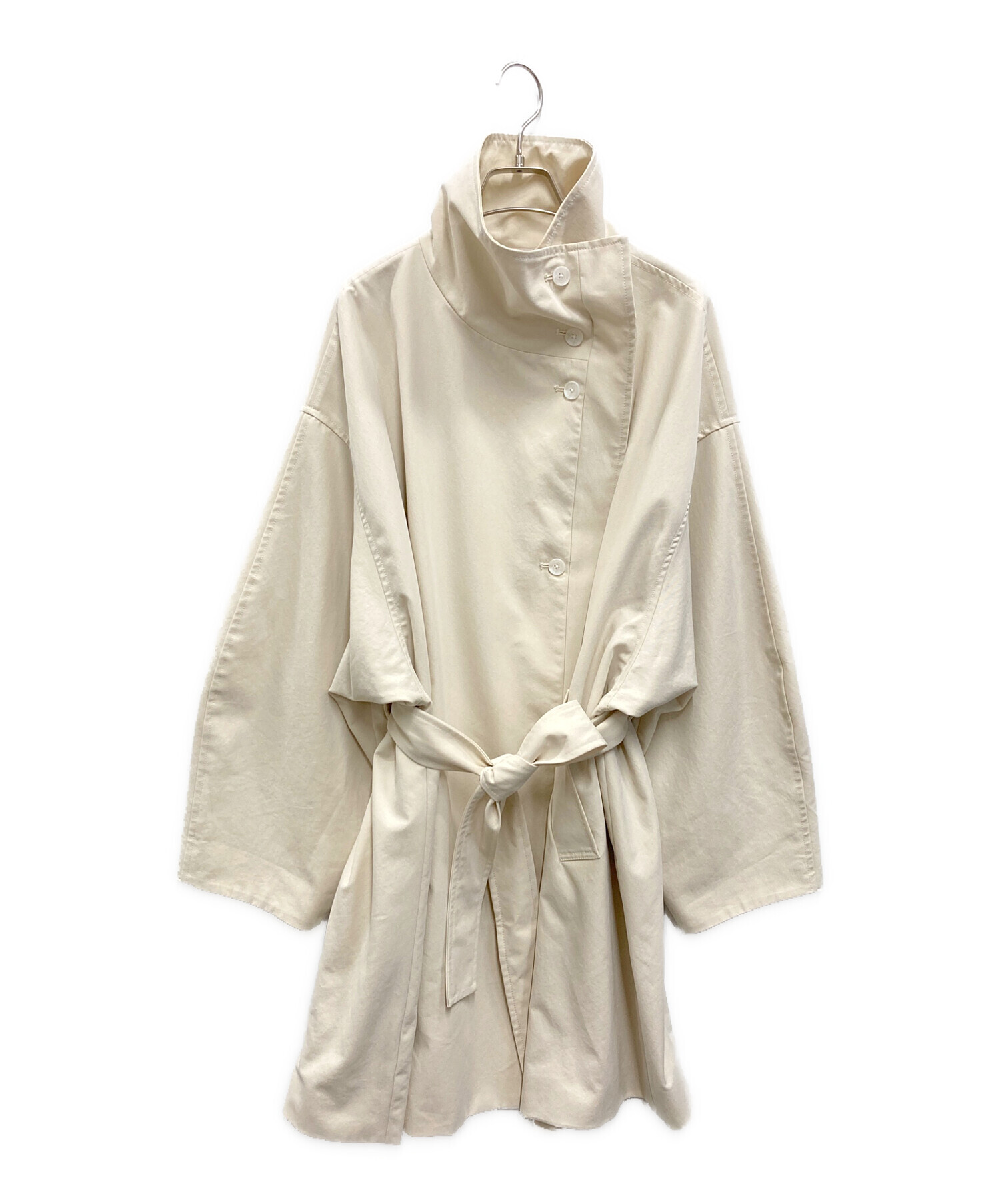 【新品未使用】louren trapeze coat ivory 中古・古着通販】louren (ローレン) trapeze coat アイボリー サイズ