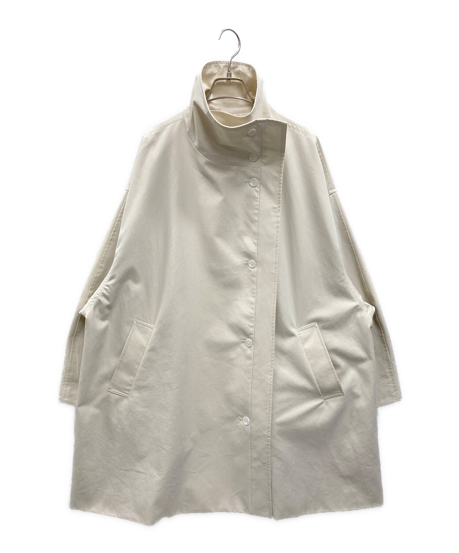 【新品未使用】louren trapeze coat ivory 中古・古着通販】louren (ローレン) trapeze coat アイボリー サイズ