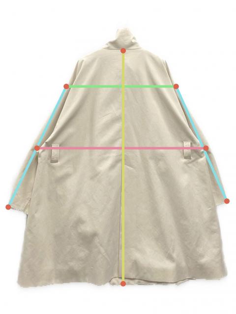 中古・古着通販】louren (ローレン) trapeze coat アイボリー サイズ