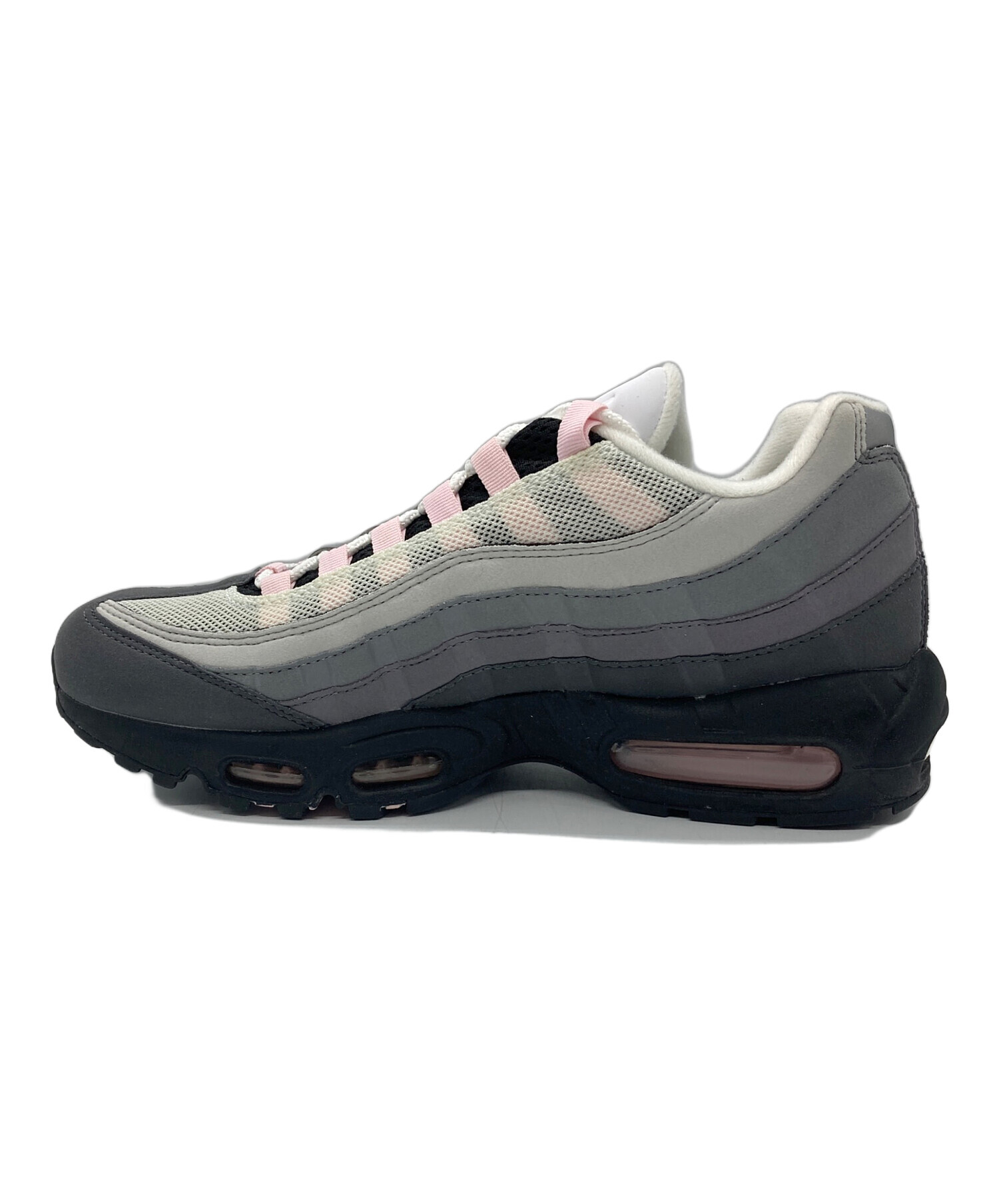 中古・古着通販】NIKE (ナイキ) AIR MAX 95 PRM グレー×ピンク サイズ 