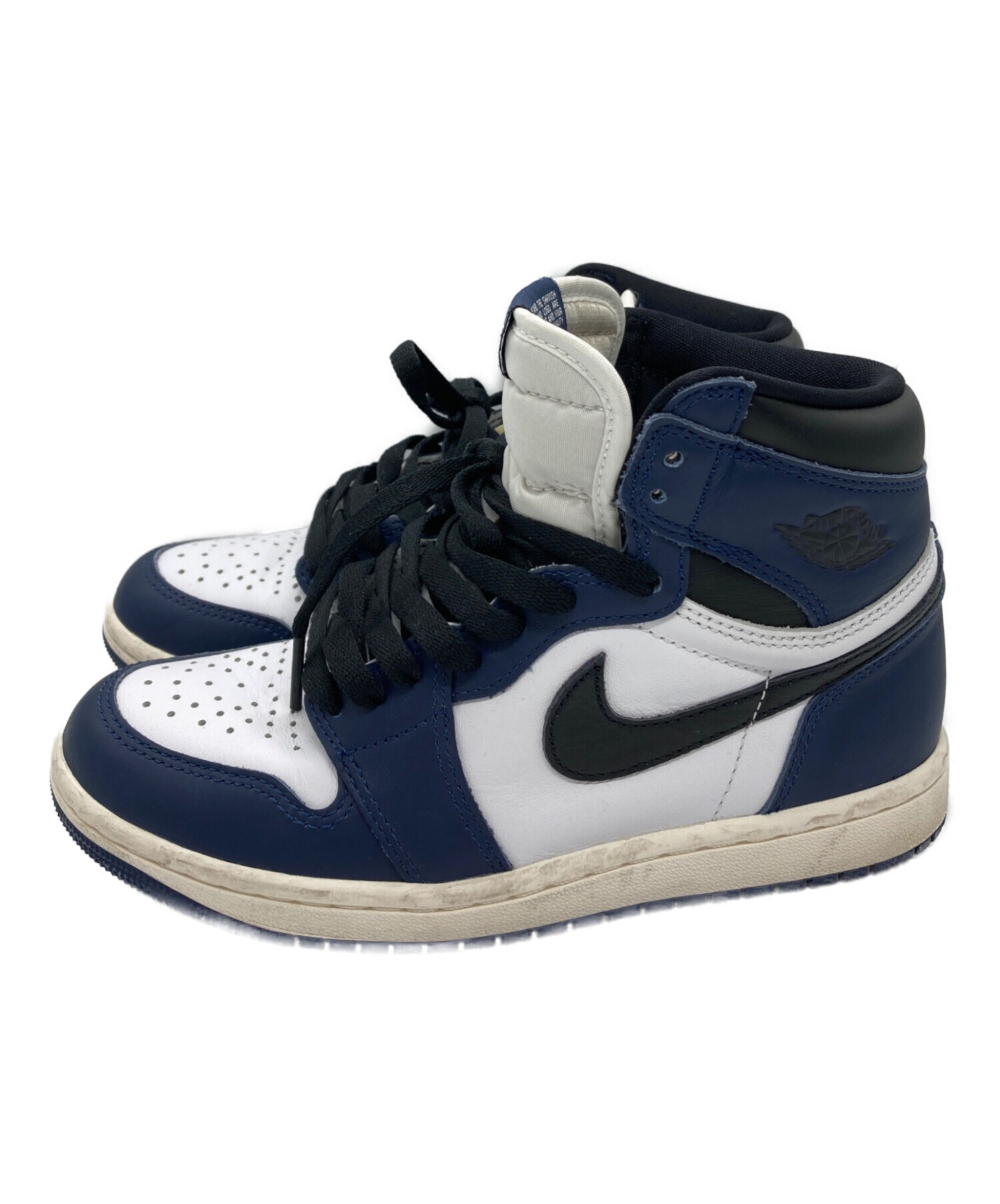 中古・古着通販】NIKE (ナイキ) Air Jordan 1 Retro High OG ネイビー 