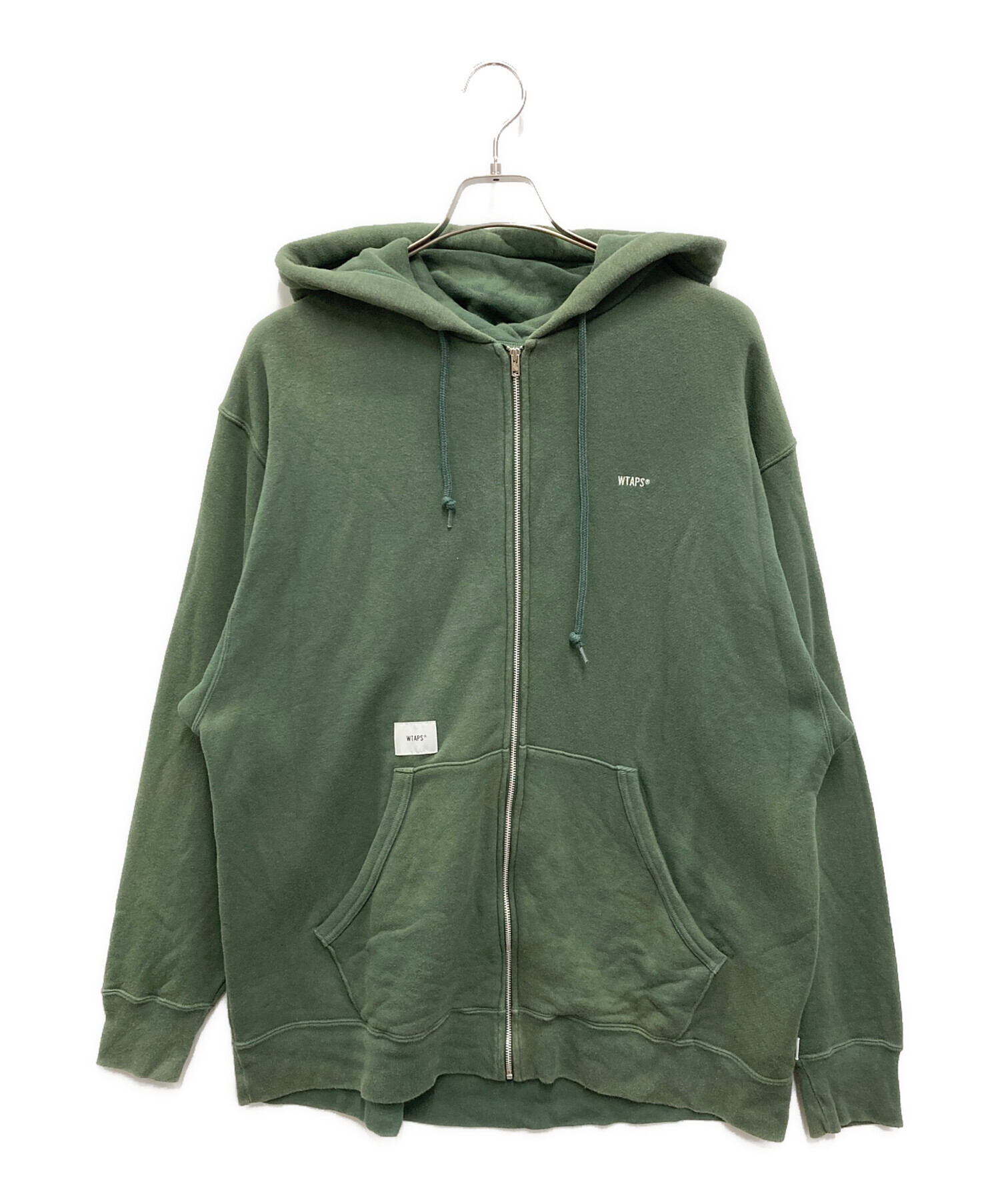 中古・古着通販】WTAPS (ダブルタップス) AII/ZIP HOODY グリーン