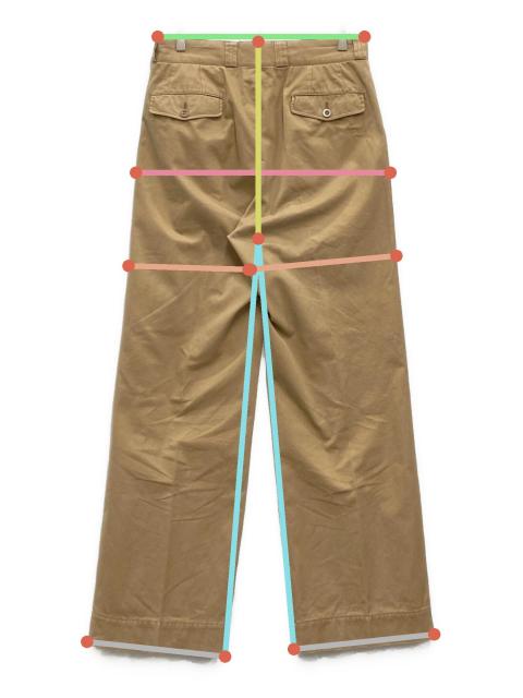 TANGENT　タンジェント　チノパンツ　48 中古・古着通販】Tangent (タンジェント) 2タックチノパン ブラウン