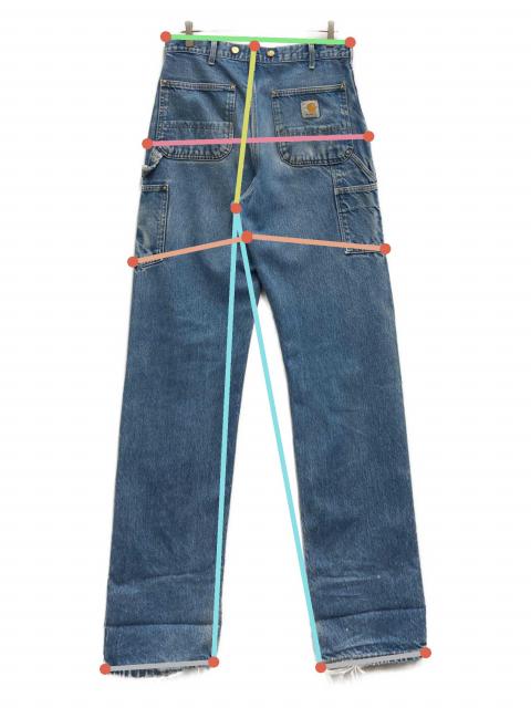 中古・古着通販】CarHartt (カーハート) ダブルニーデニムパンツ