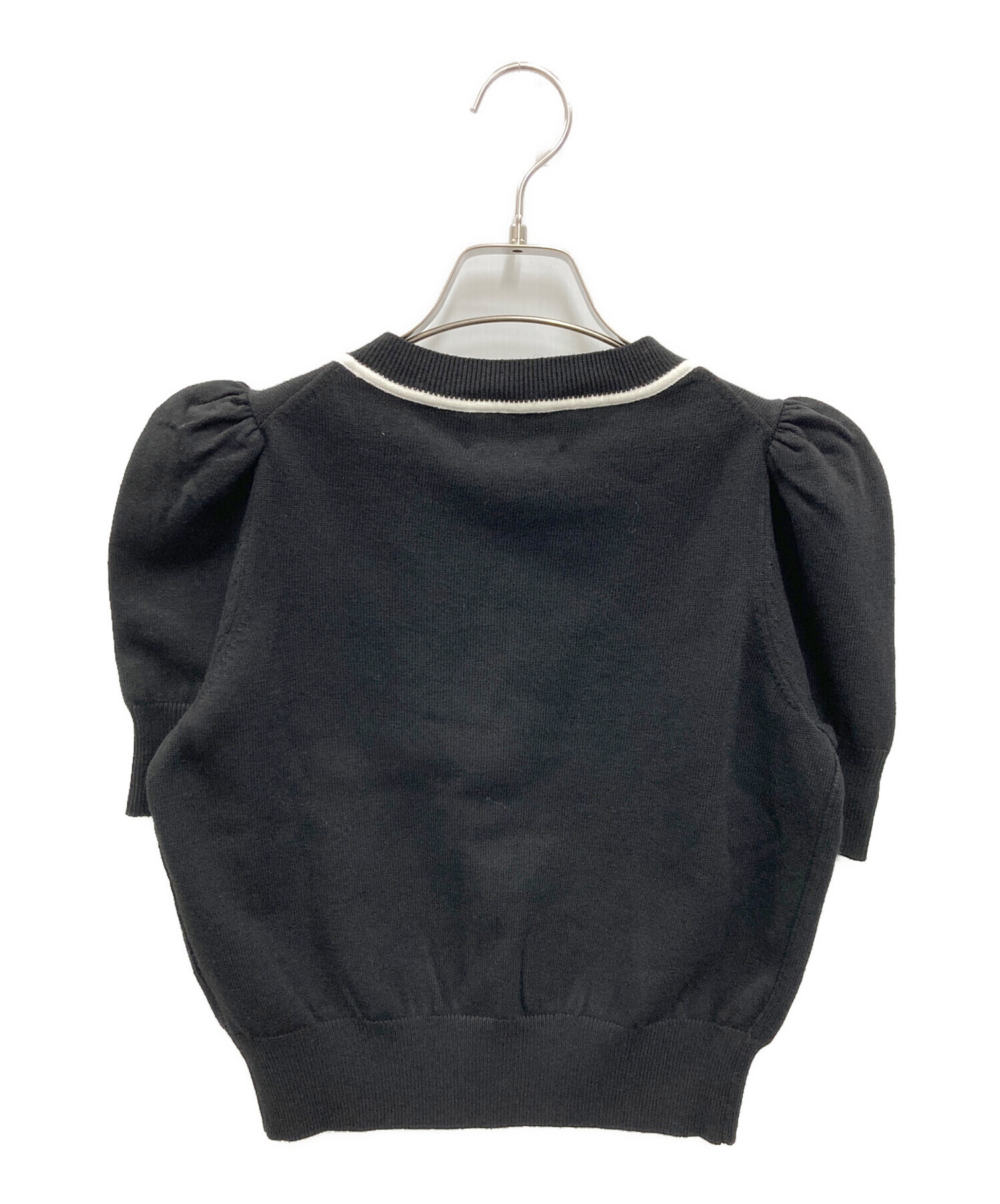 中古・古着通販】Bibiy. (ビビィ) LILY RIBBON CARDIGAN BLACK